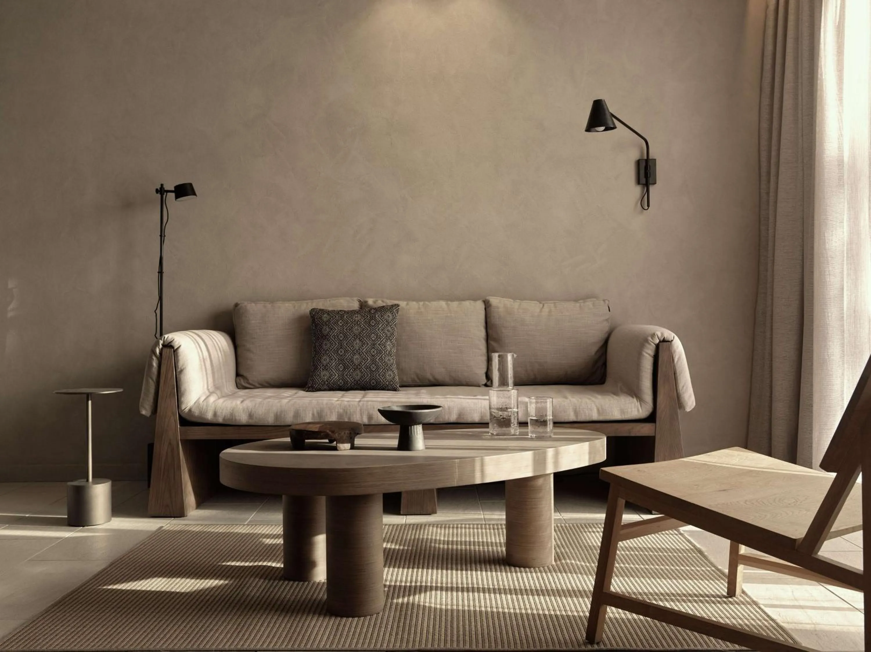 Living room in Aulūs Lindos Rhodes, Curio Collection by Hilton