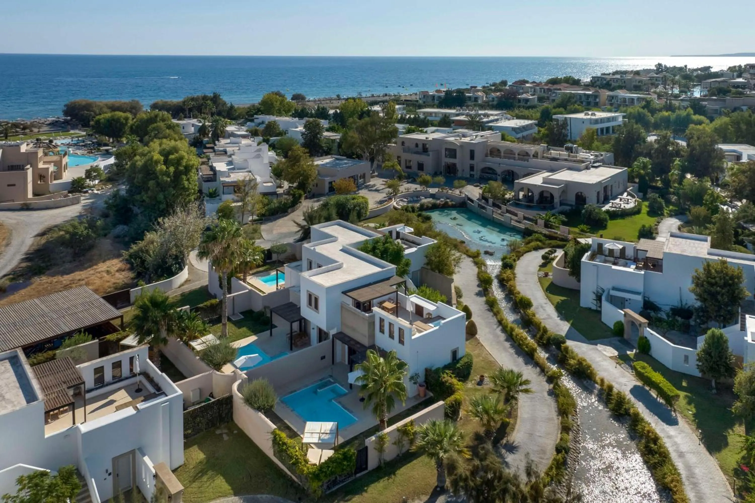 Property building in Aulūs Lindos Rhodes, Curio Collection by Hilton