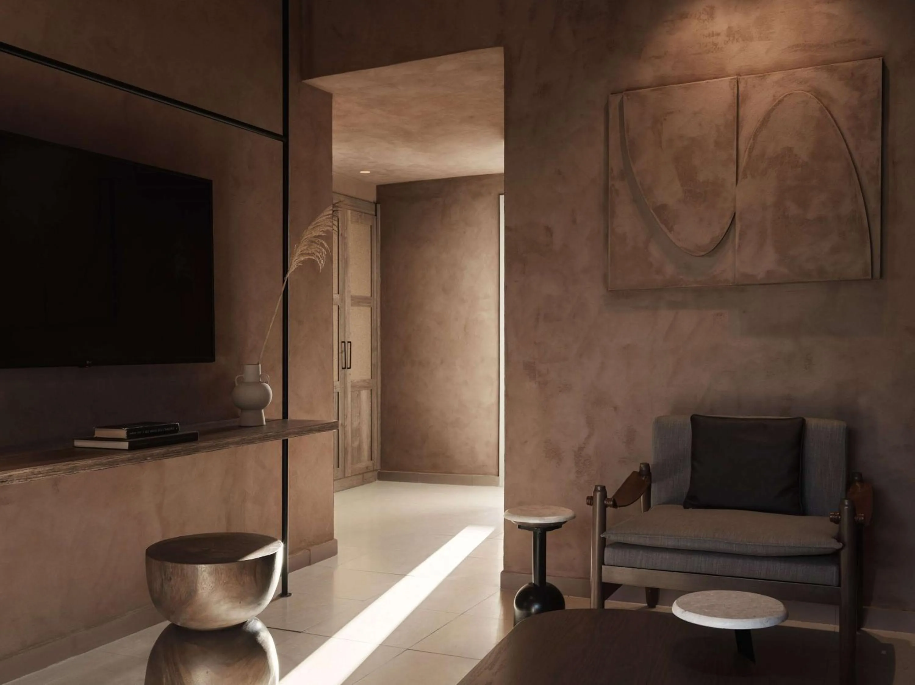 Living room in Aulūs Lindos Rhodes, Curio Collection by Hilton