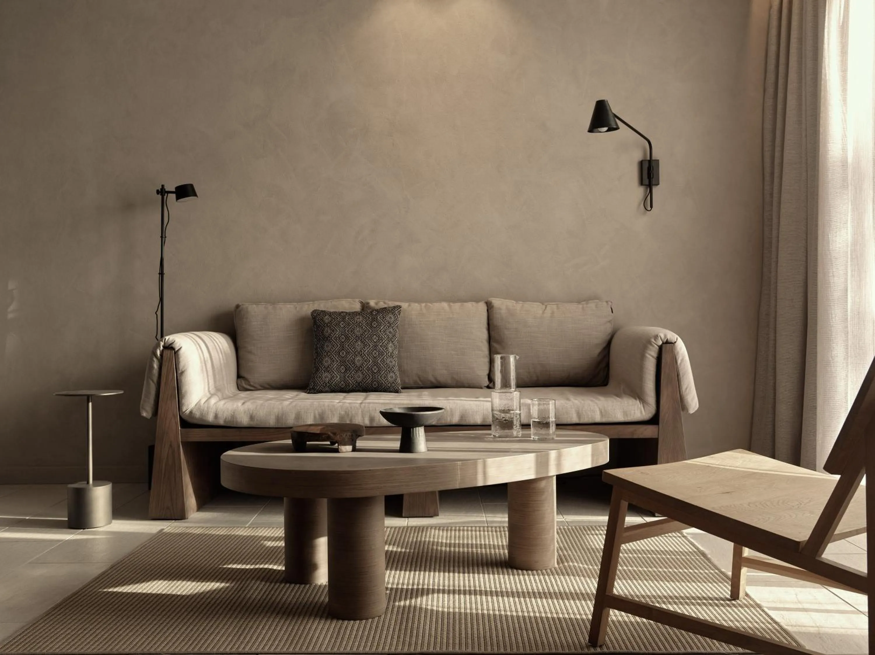 Living room in Aulūs Lindos Rhodes, Curio Collection by Hilton