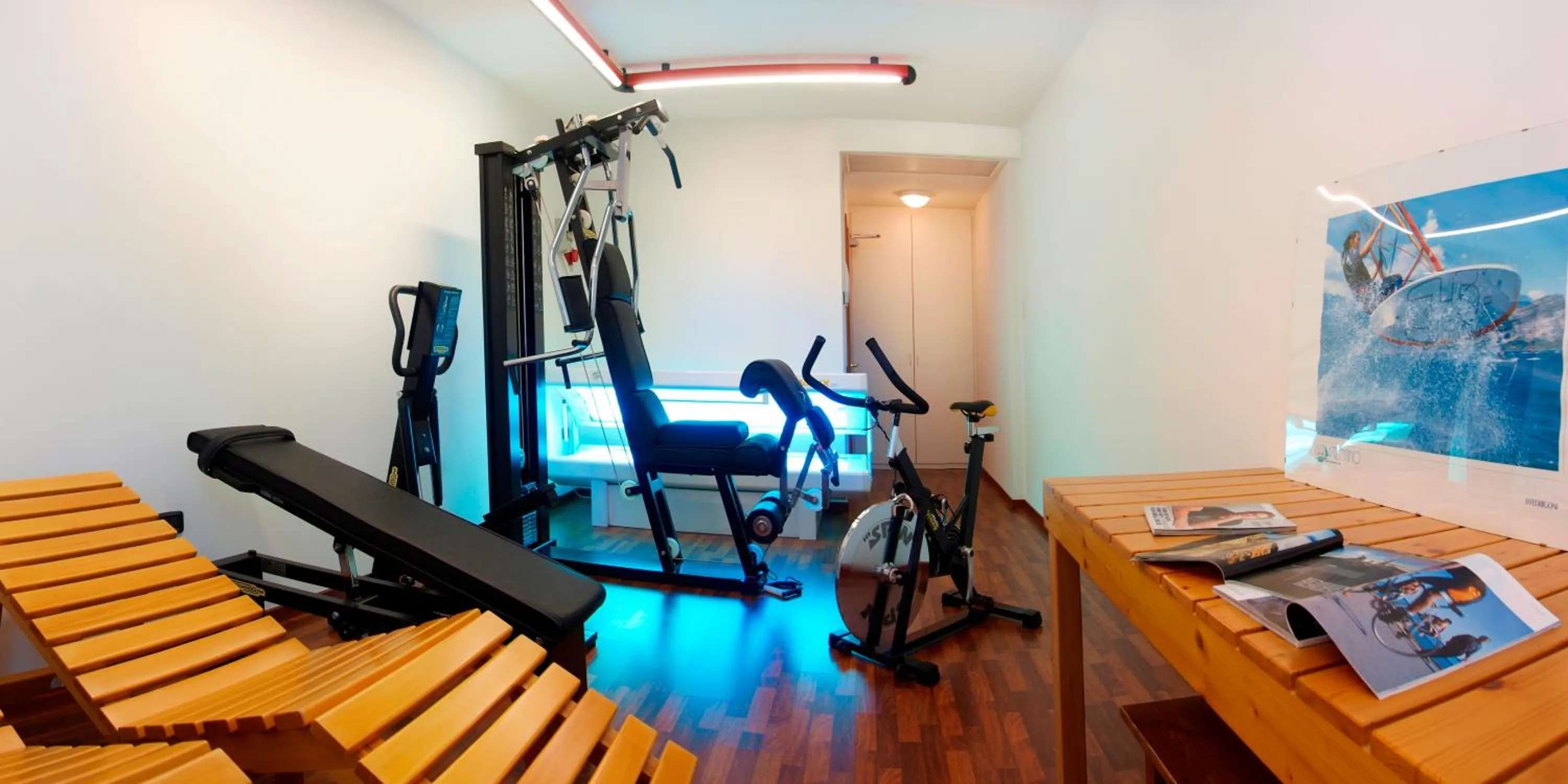 Fitness centre/facilities in Hotel Villa Rosa