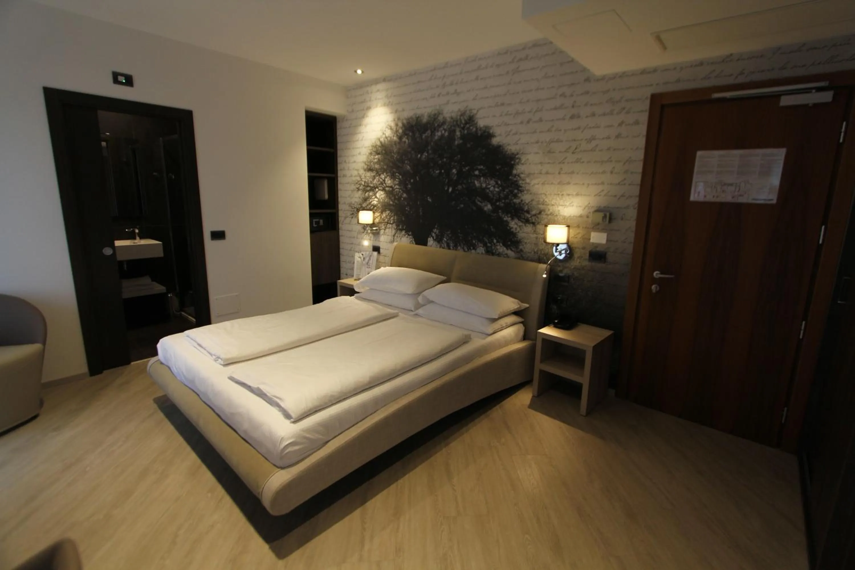 Bed in Hotel Villa Rosa