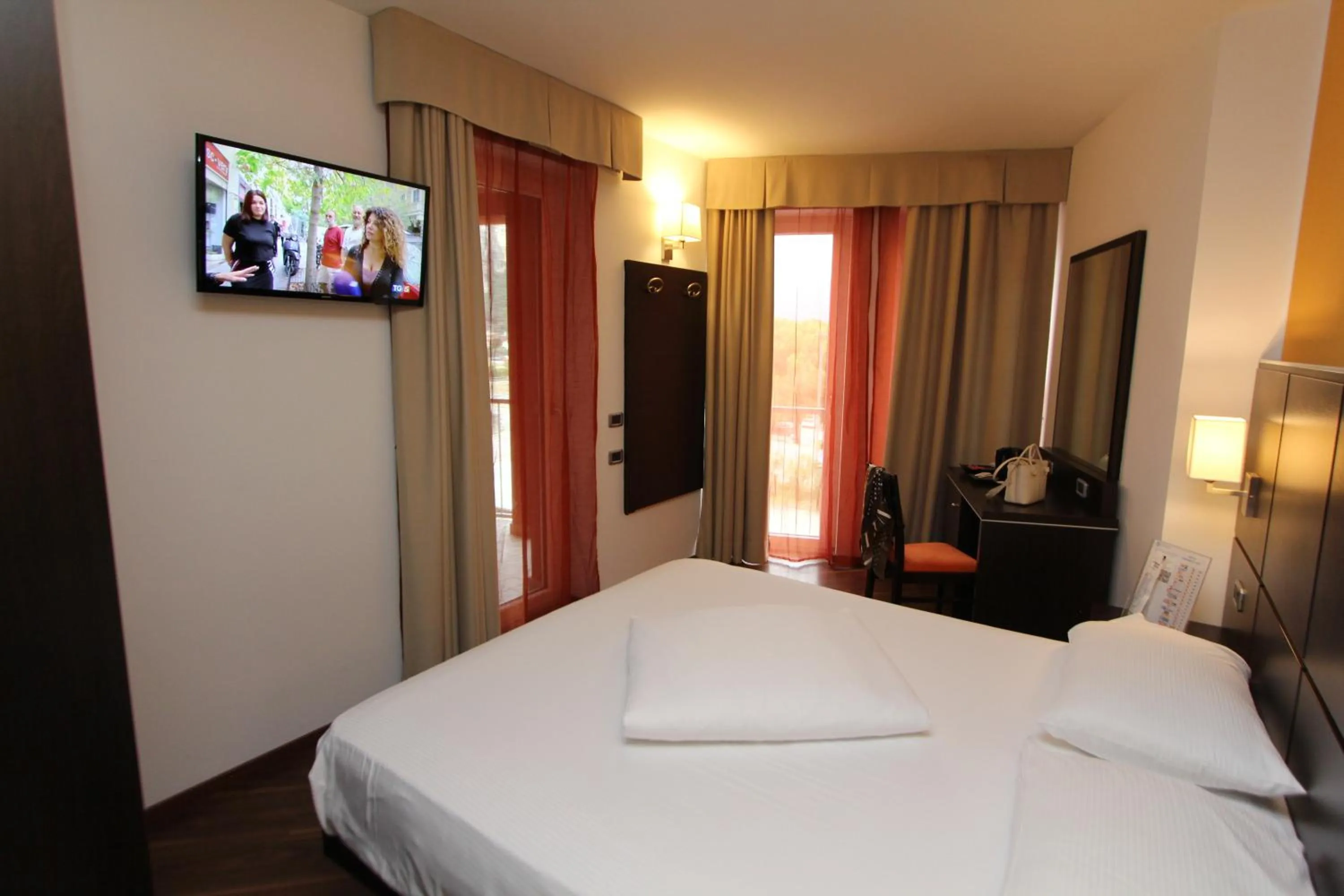 Bed in Hotel Villa Rosa