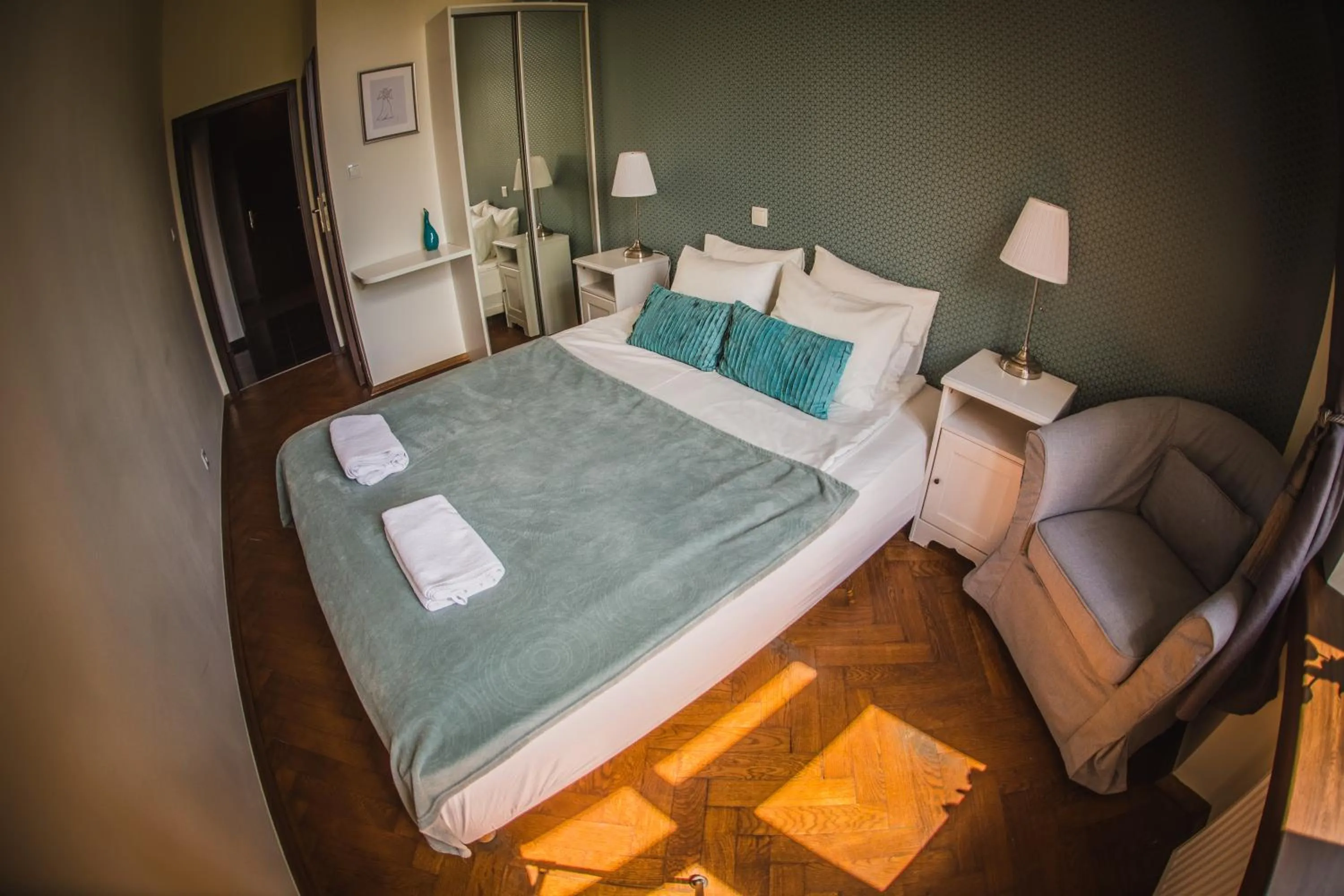 Bed in Angel House Aparthotel