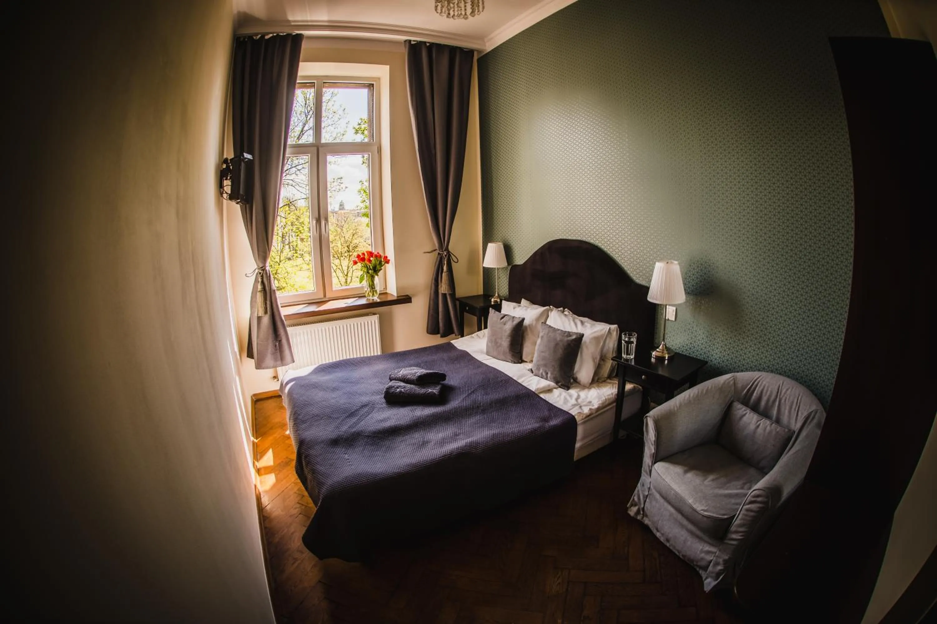 Bed in Angel House Aparthotel