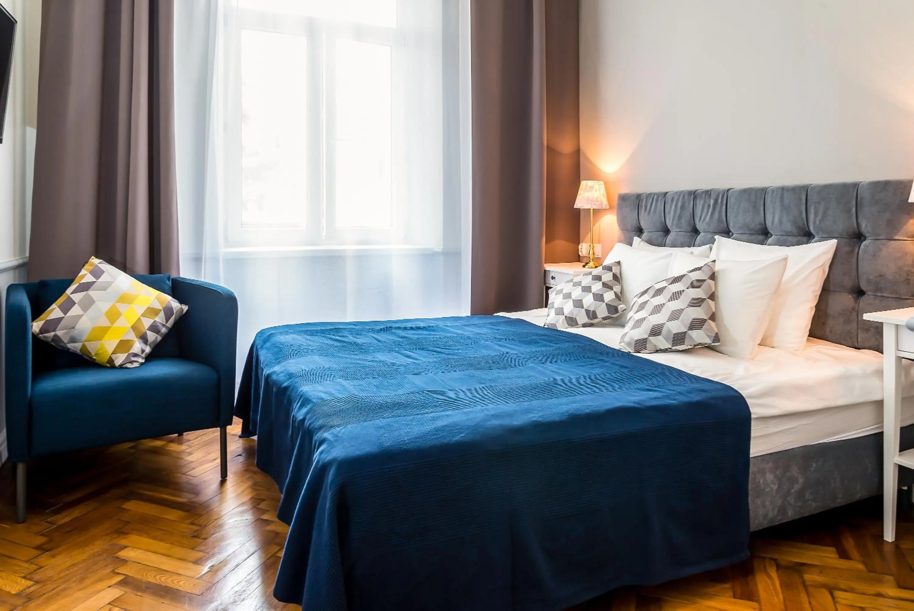 Bed in Angel House Aparthotel