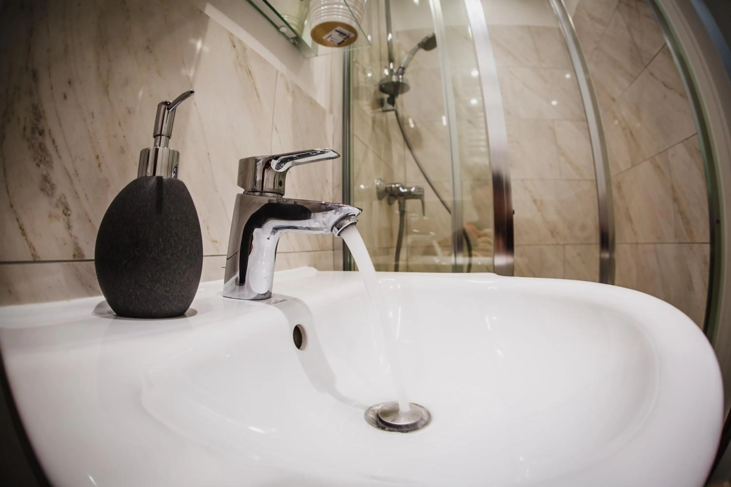 Bathroom in Angel House Aparthotel