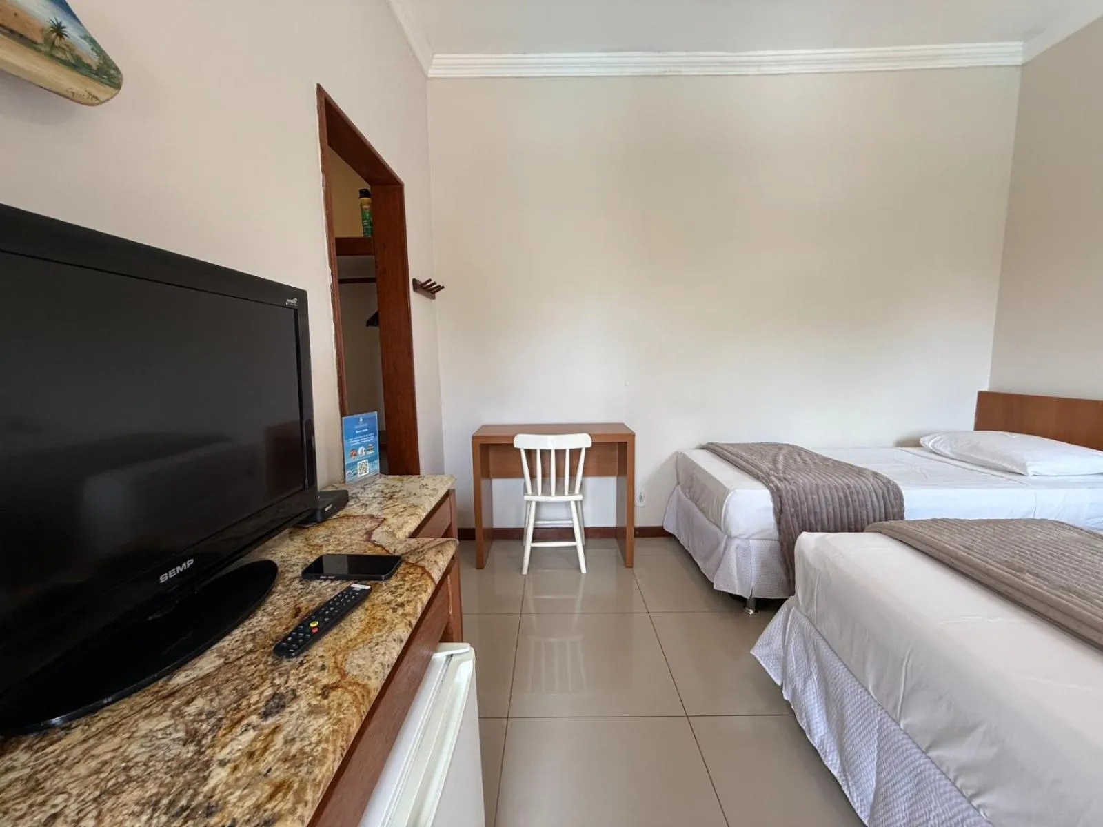 Bed in Hotel Mar de Cabo Frio