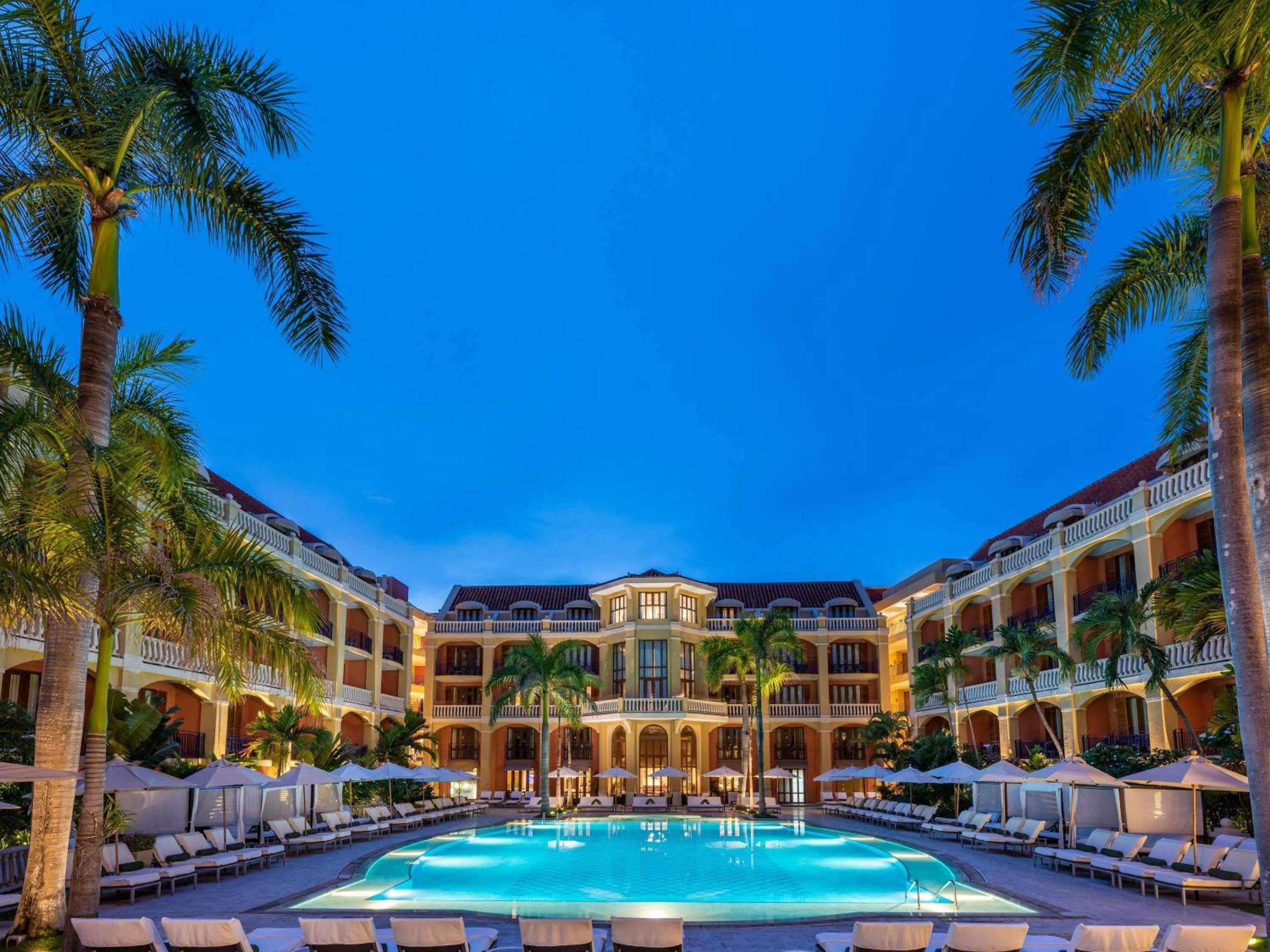Pool view in Sofitel Legend Santa Clara Cartagena