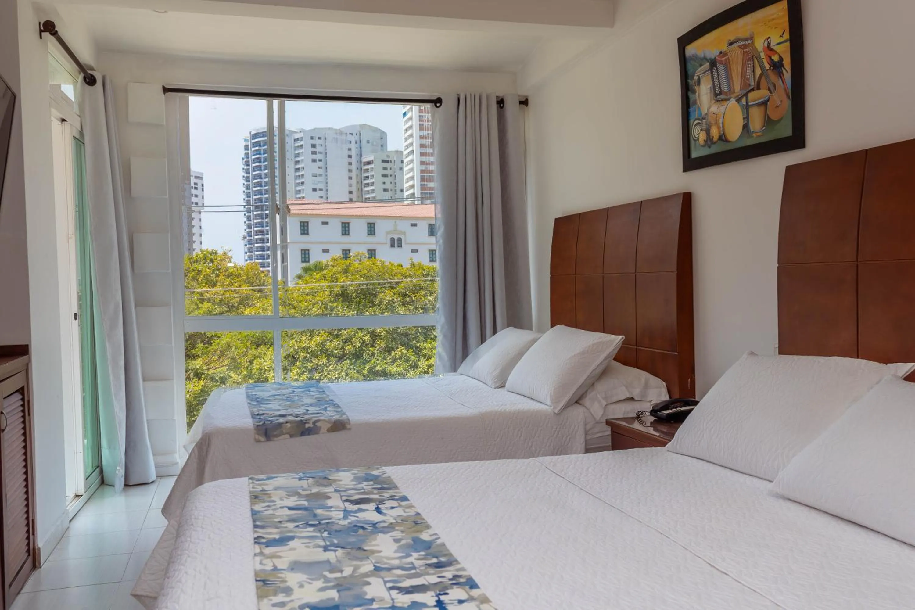 Bed in Hotel Coral Reef Cartagena