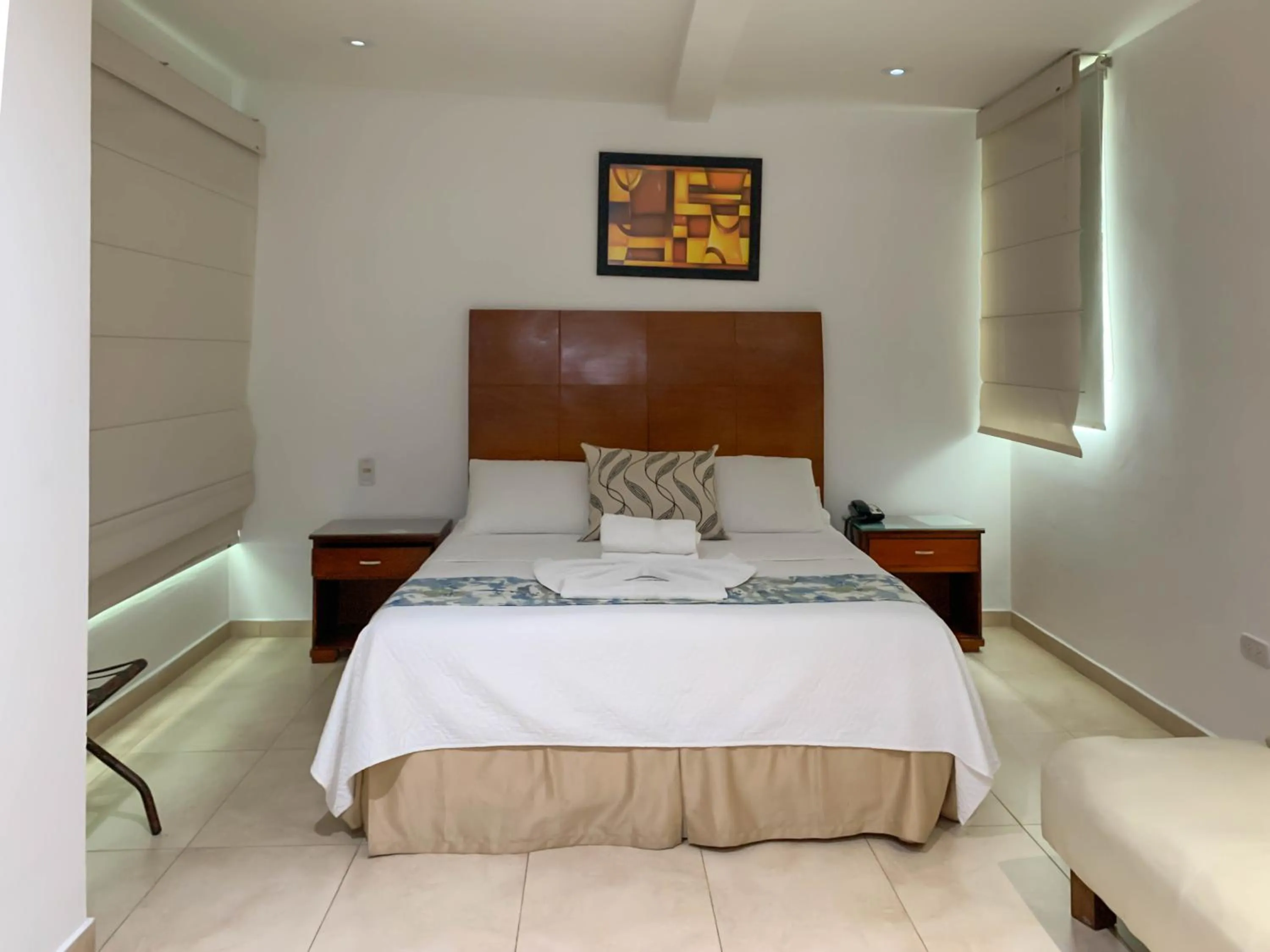 Bed in Hotel Coral Reef Cartagena