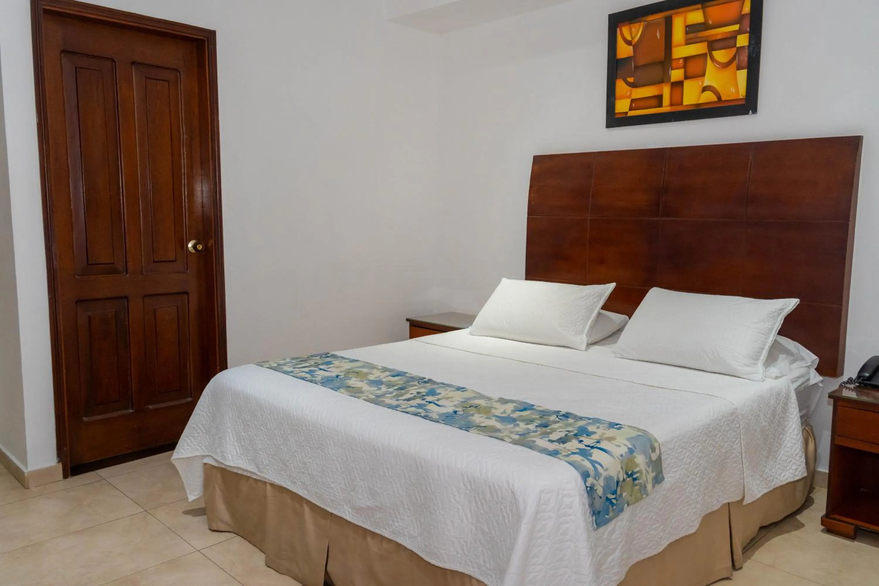 Bed in Hotel Coral Reef Cartagena