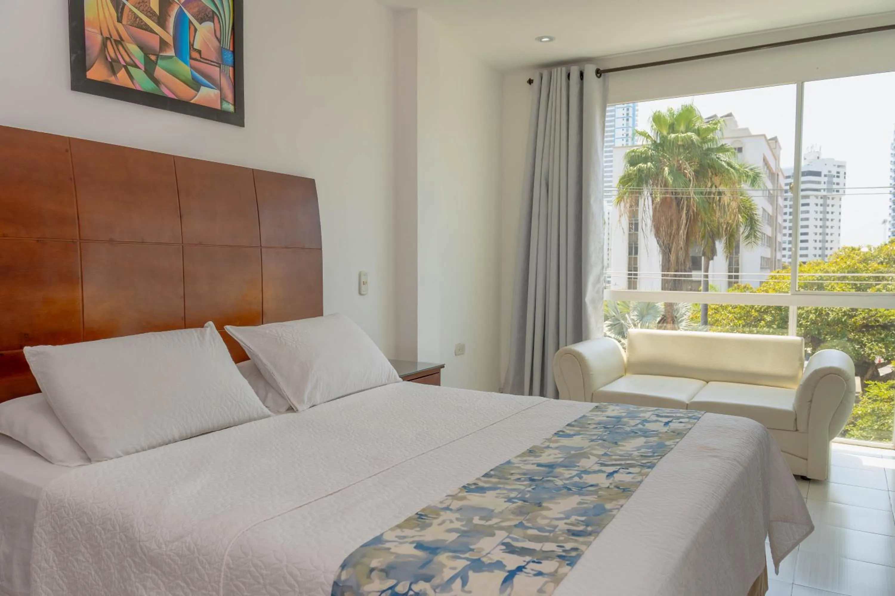 Bed in Hotel Coral Reef Cartagena