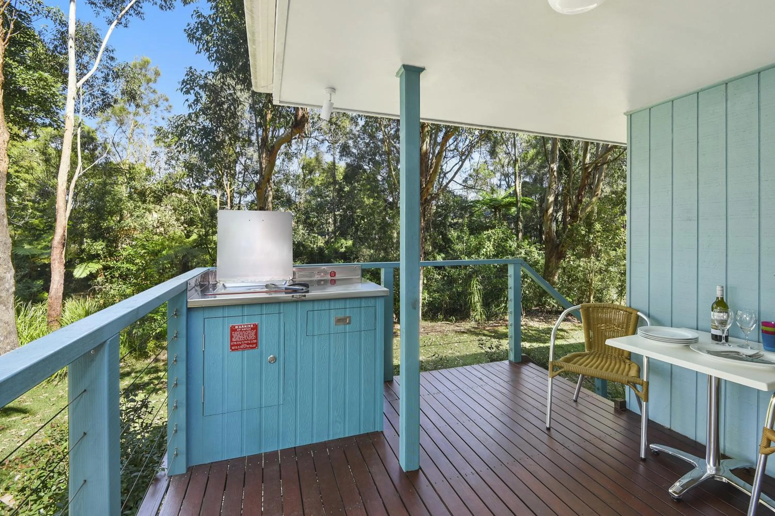 BBQ facilities in Flynns on Surf Beach Villas