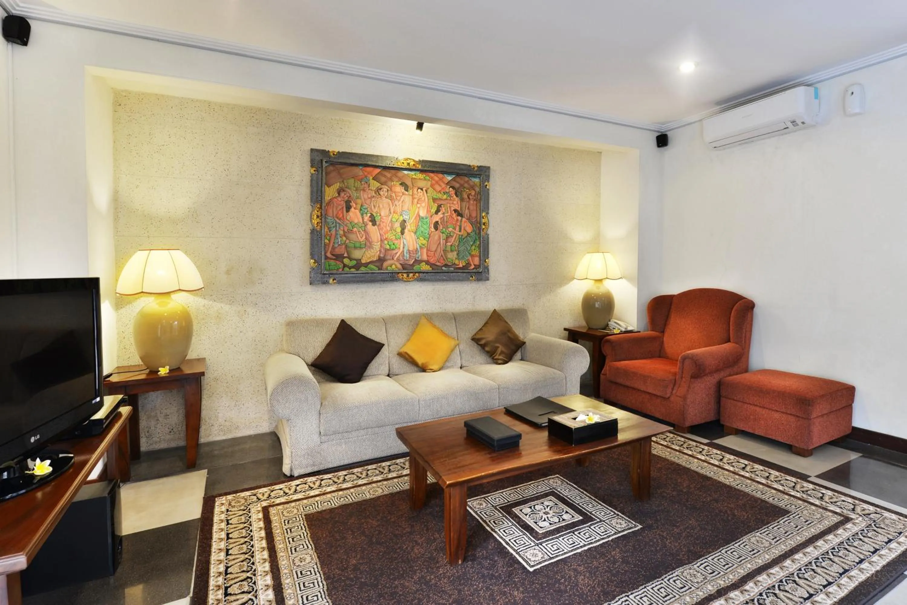 Living room in The Khayangan Dreams Villa, Seminyak