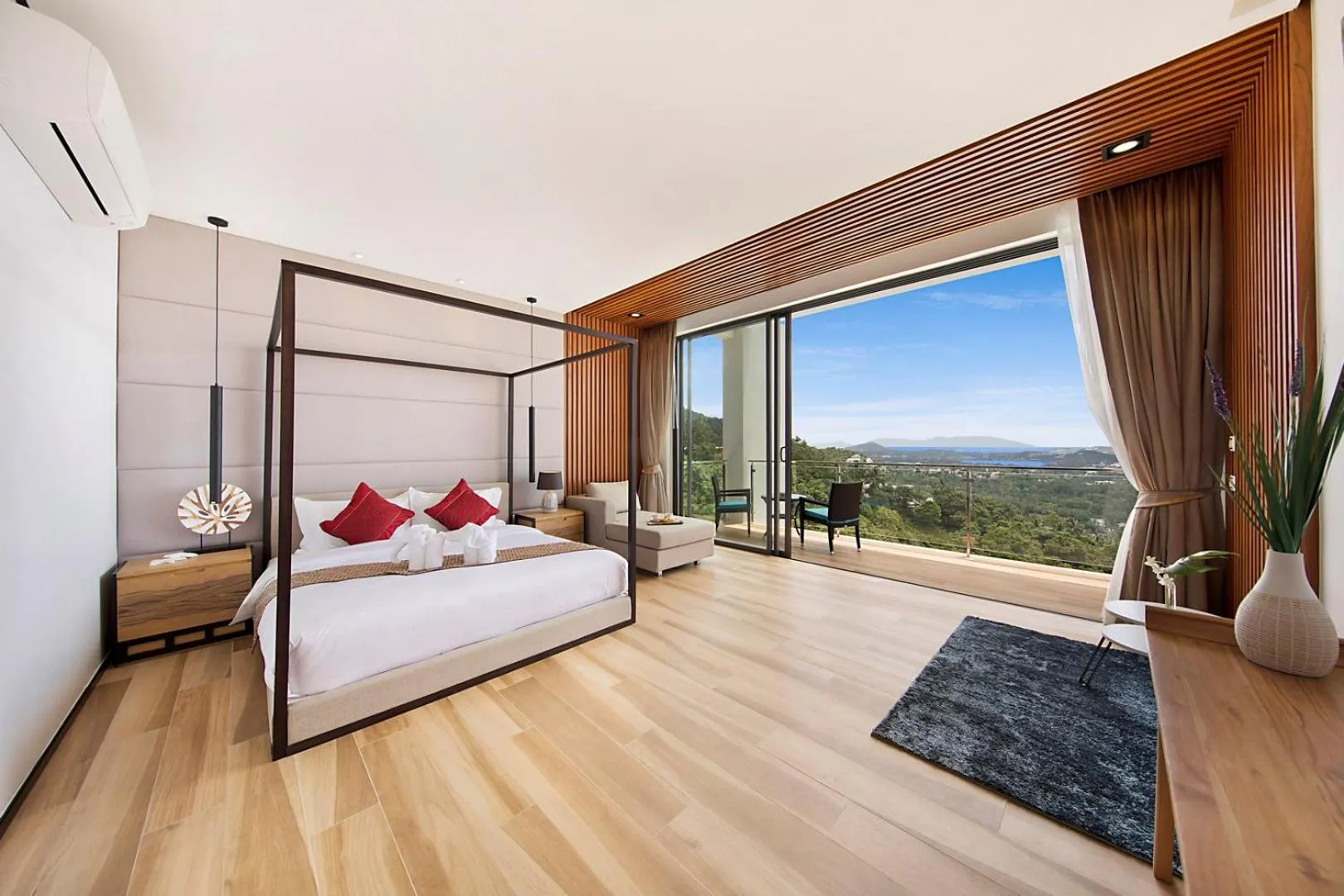 Bed in Samui Sea Star Villa