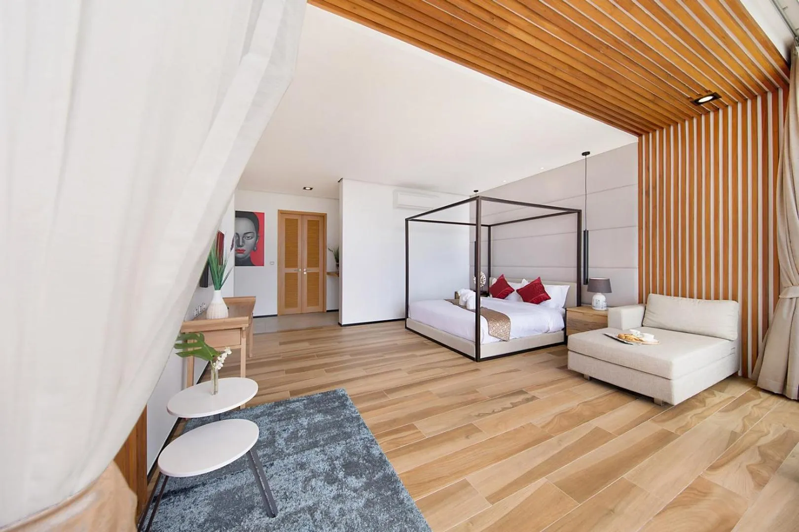 Bed in Samui Sea Star Villa