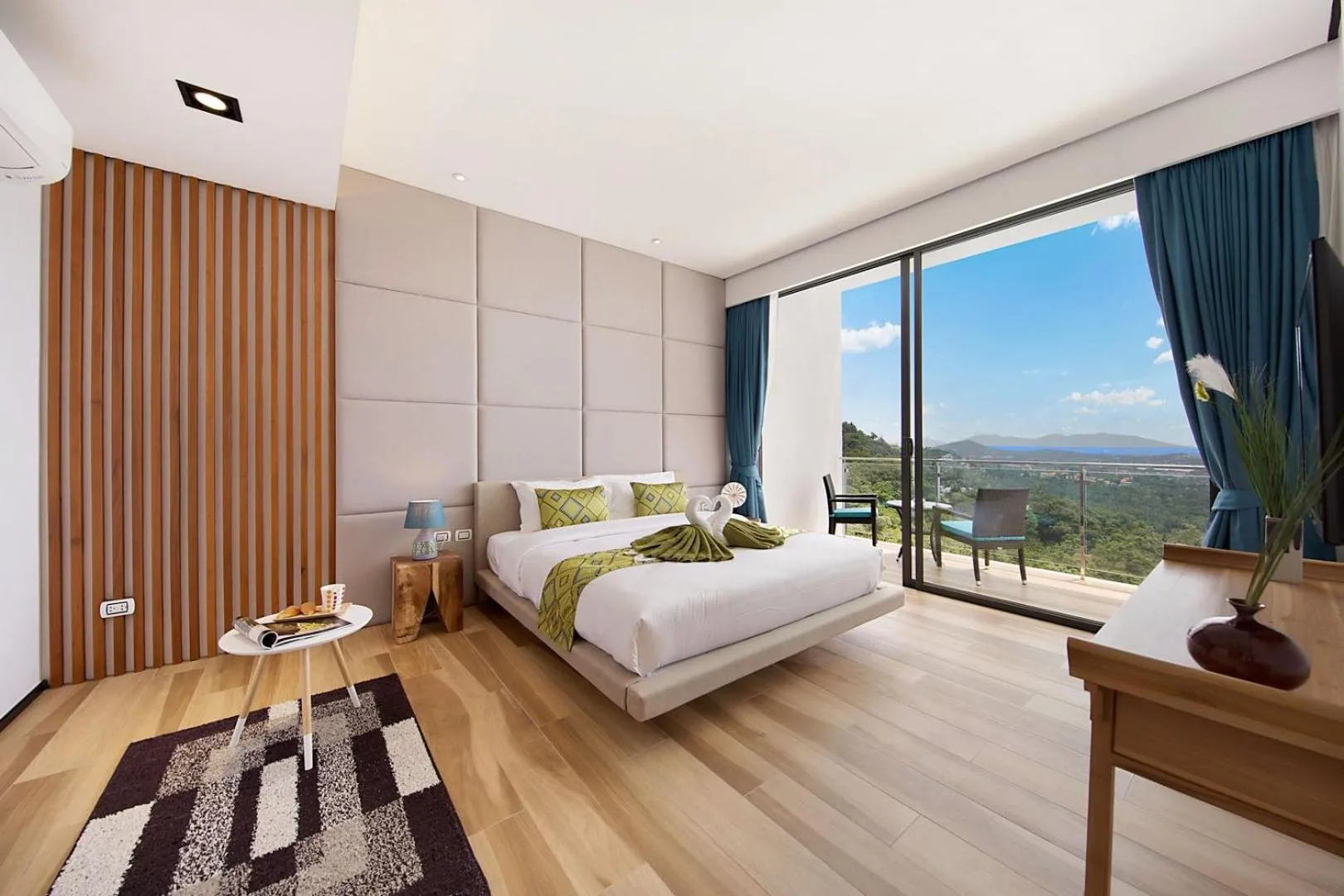 Bed in Samui Sea Star Villa