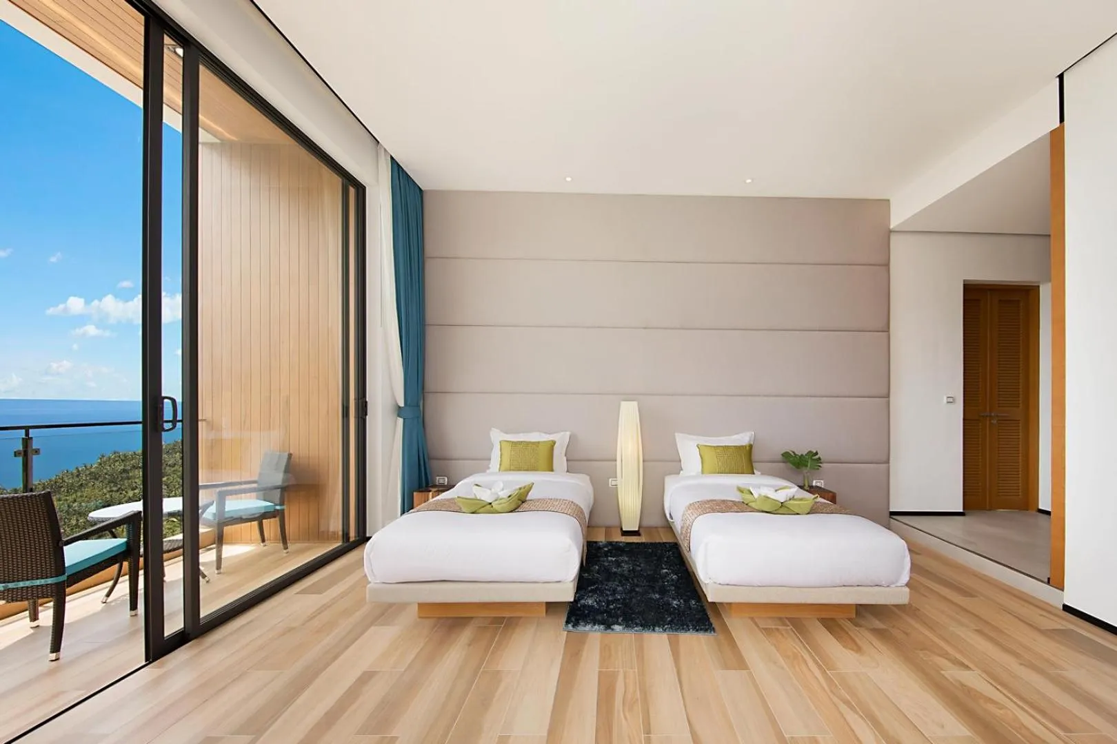 Bed in Samui Sea Star Villa