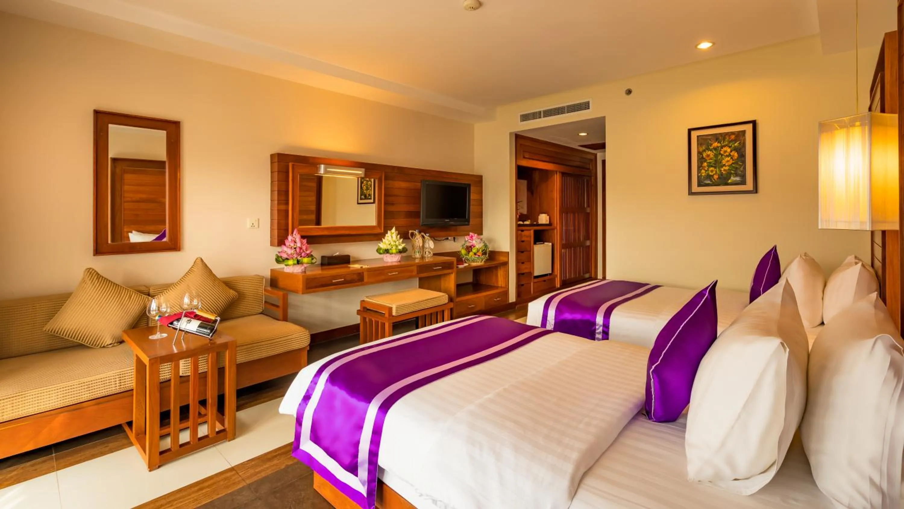 Bedroom, Bed in Angkor Miracle Resort & Spa