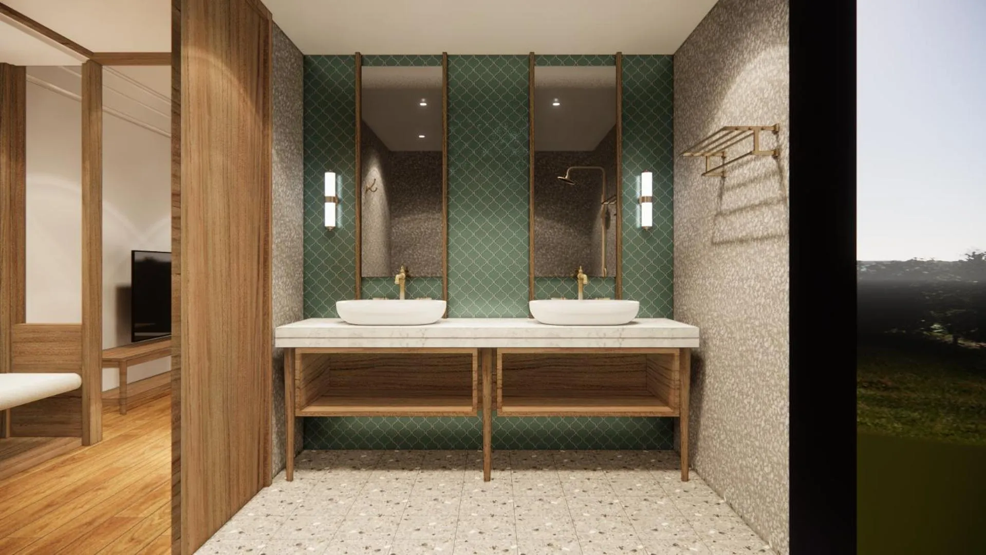 Bed in Khaolak Paradise Resort