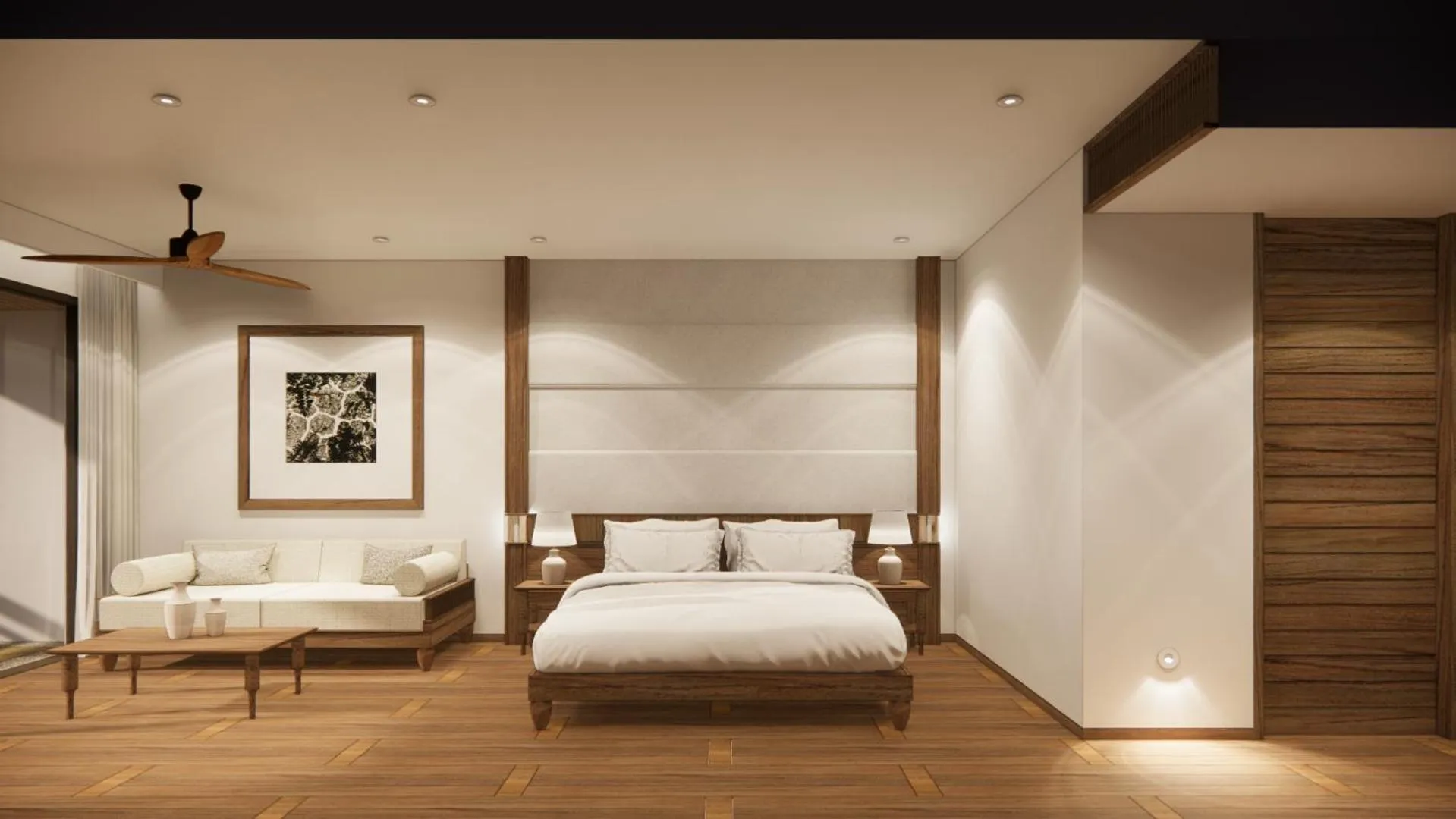 Bed in Khaolak Paradise Resort