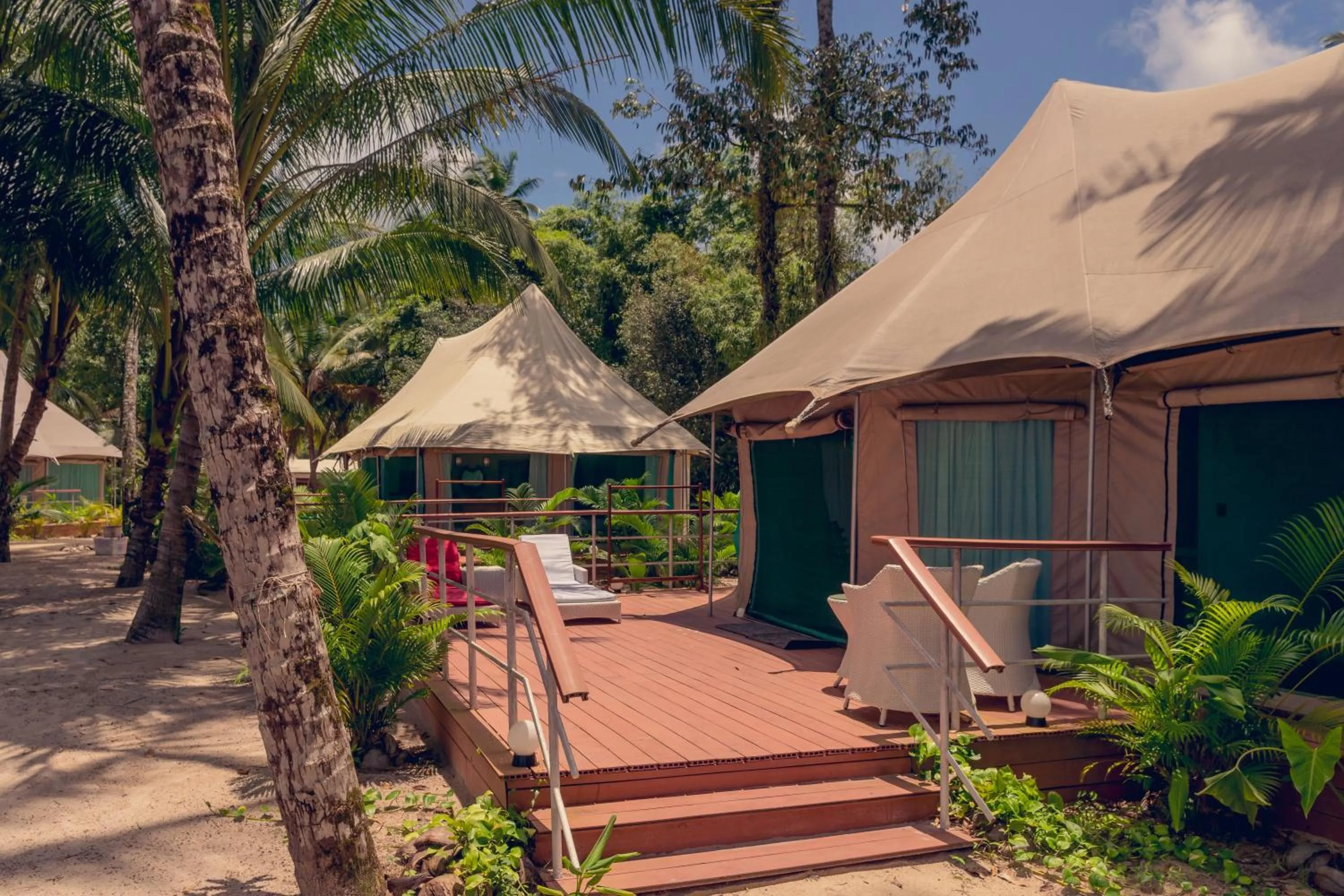 Seating area in Canvas & Orchids Retreat