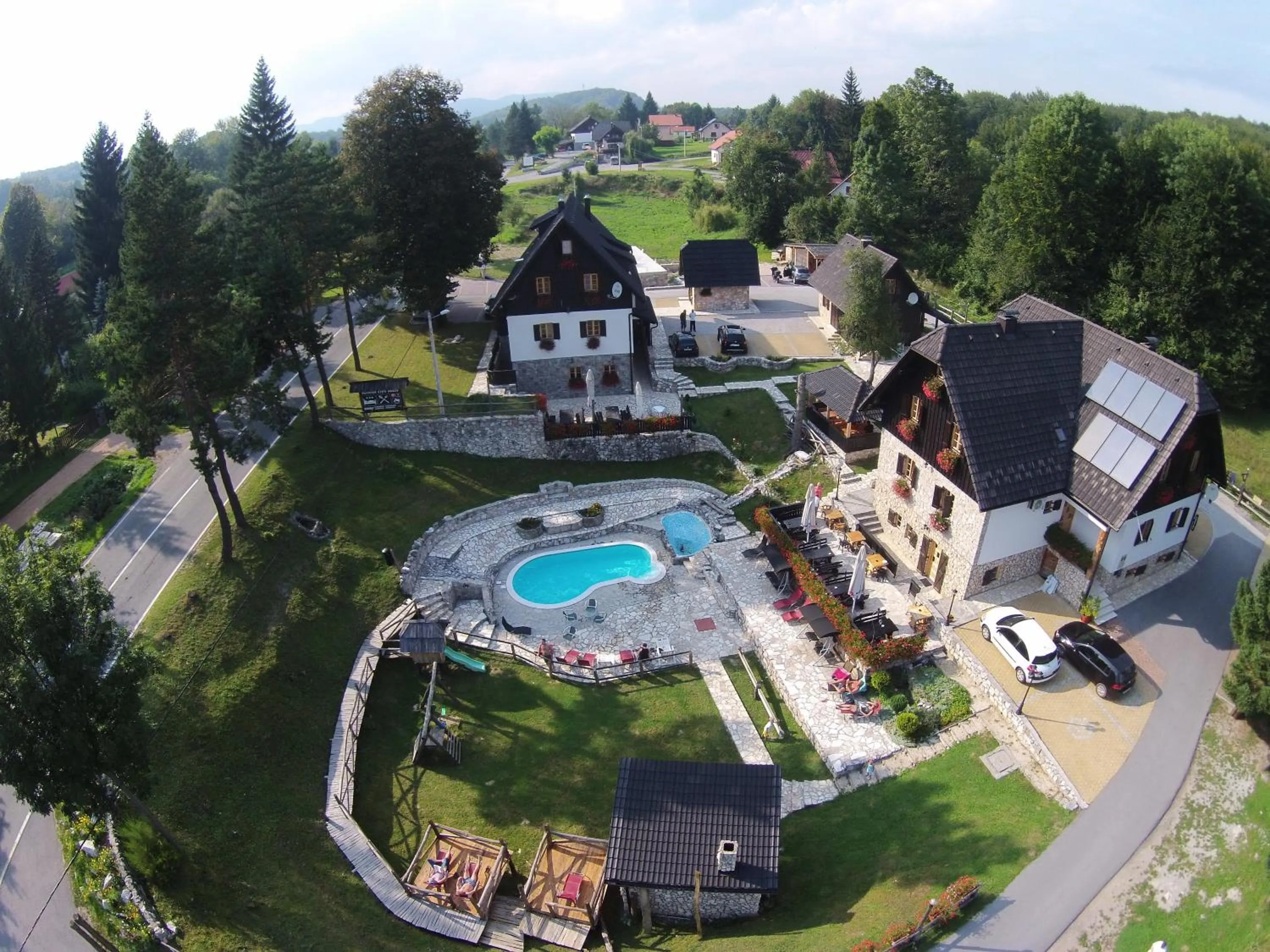 Facade/entrance in Plitvice Ethno House