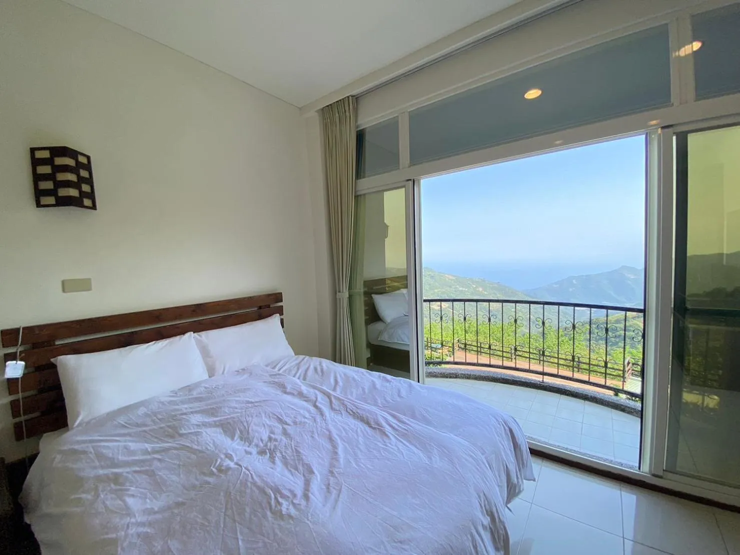 Bed in Mountain Lodge