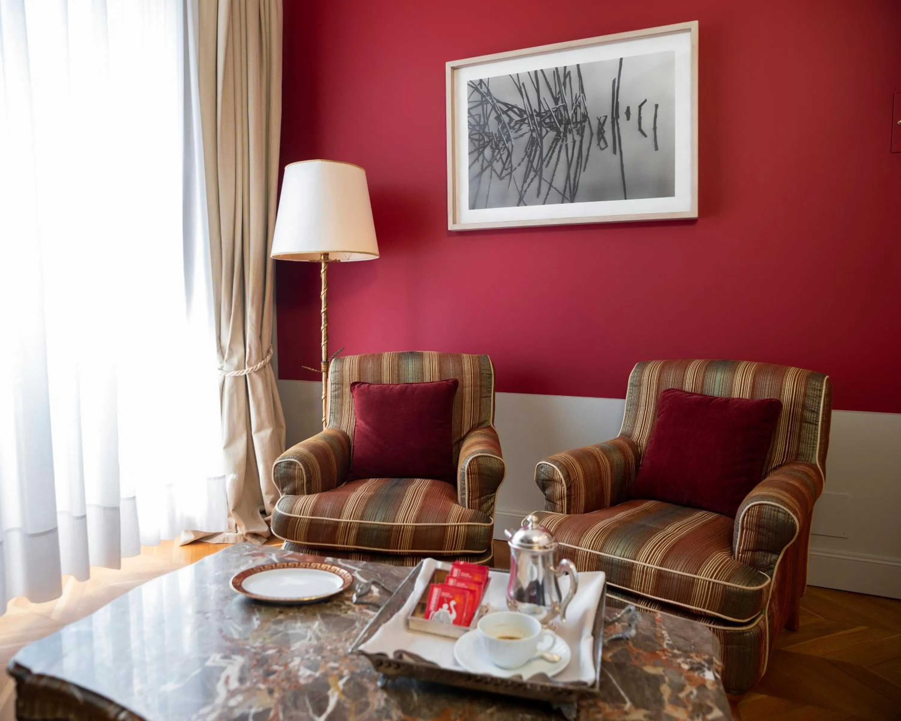 Decorative detail in Albergo Pietrasanta