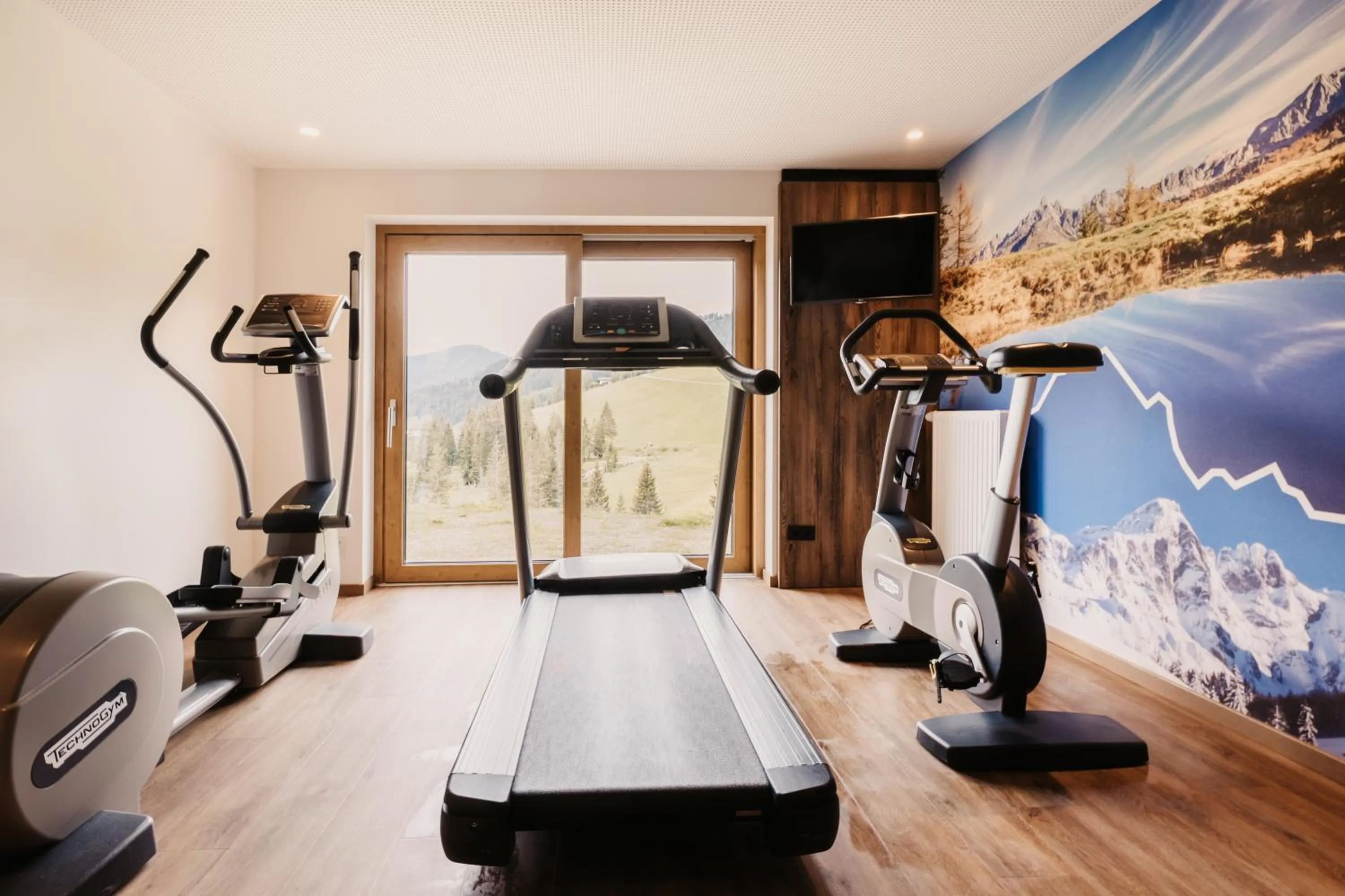 Fitness centre/facilities in Hotel Neubergerhof