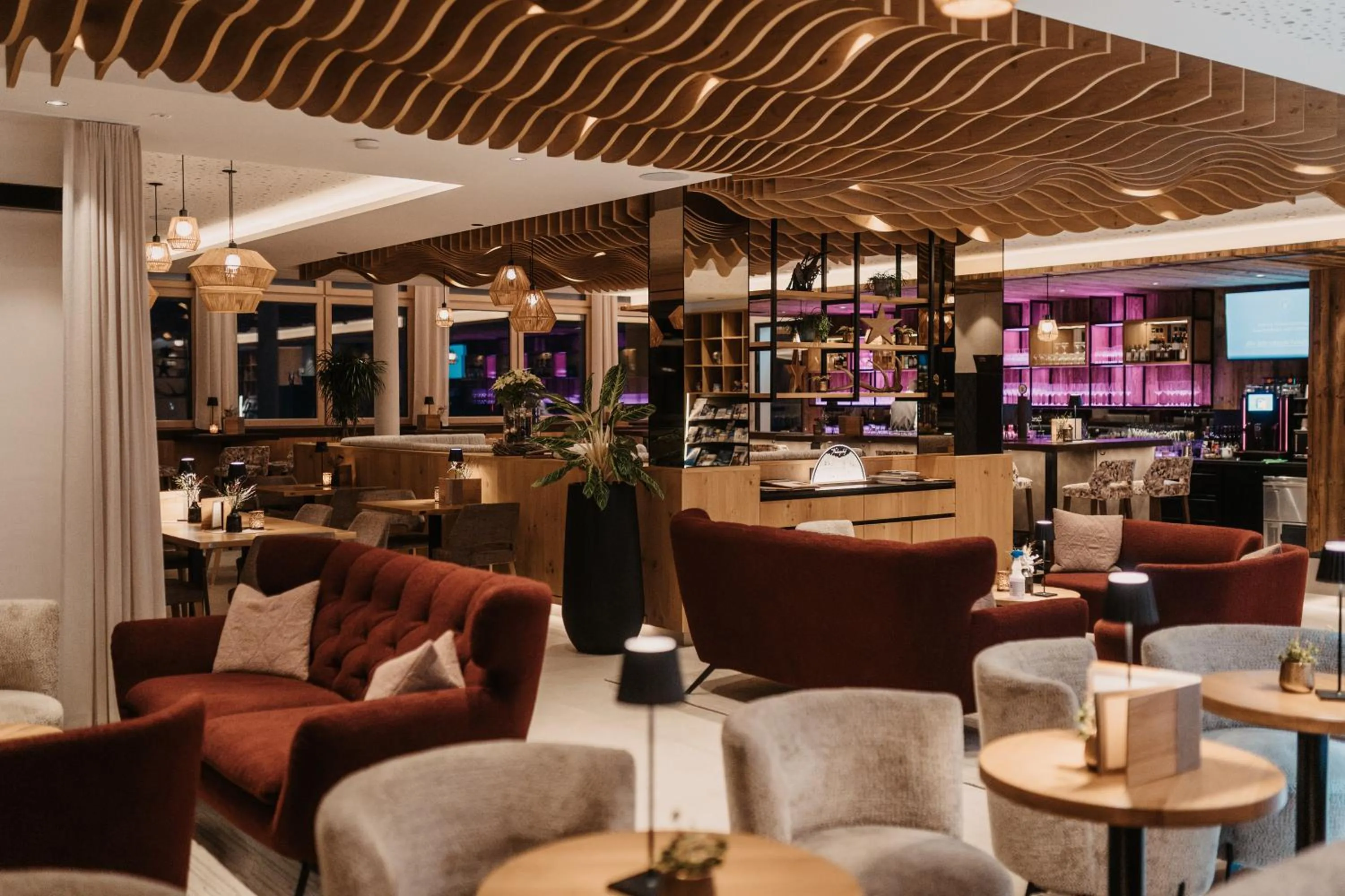 Lobby or reception in Hotel Neubergerhof