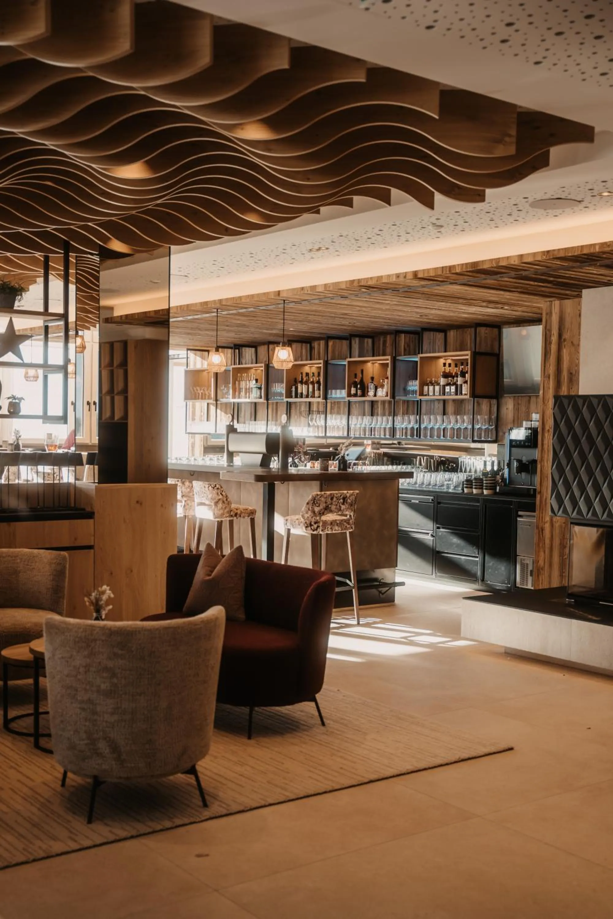 Lounge or bar in Hotel Neubergerhof