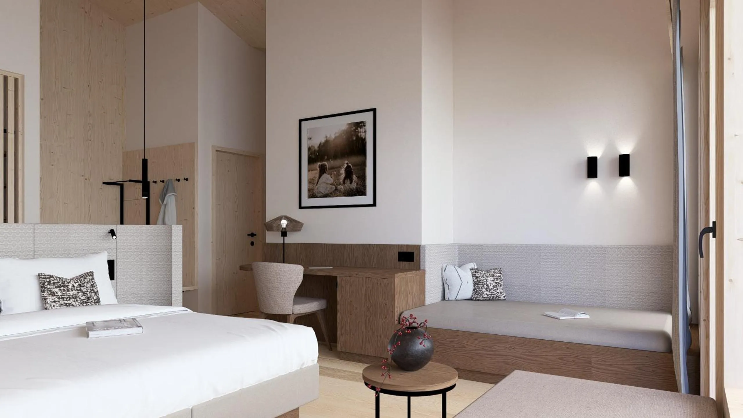 Photo of the whole room, Bed in Hotel Neubergerhof