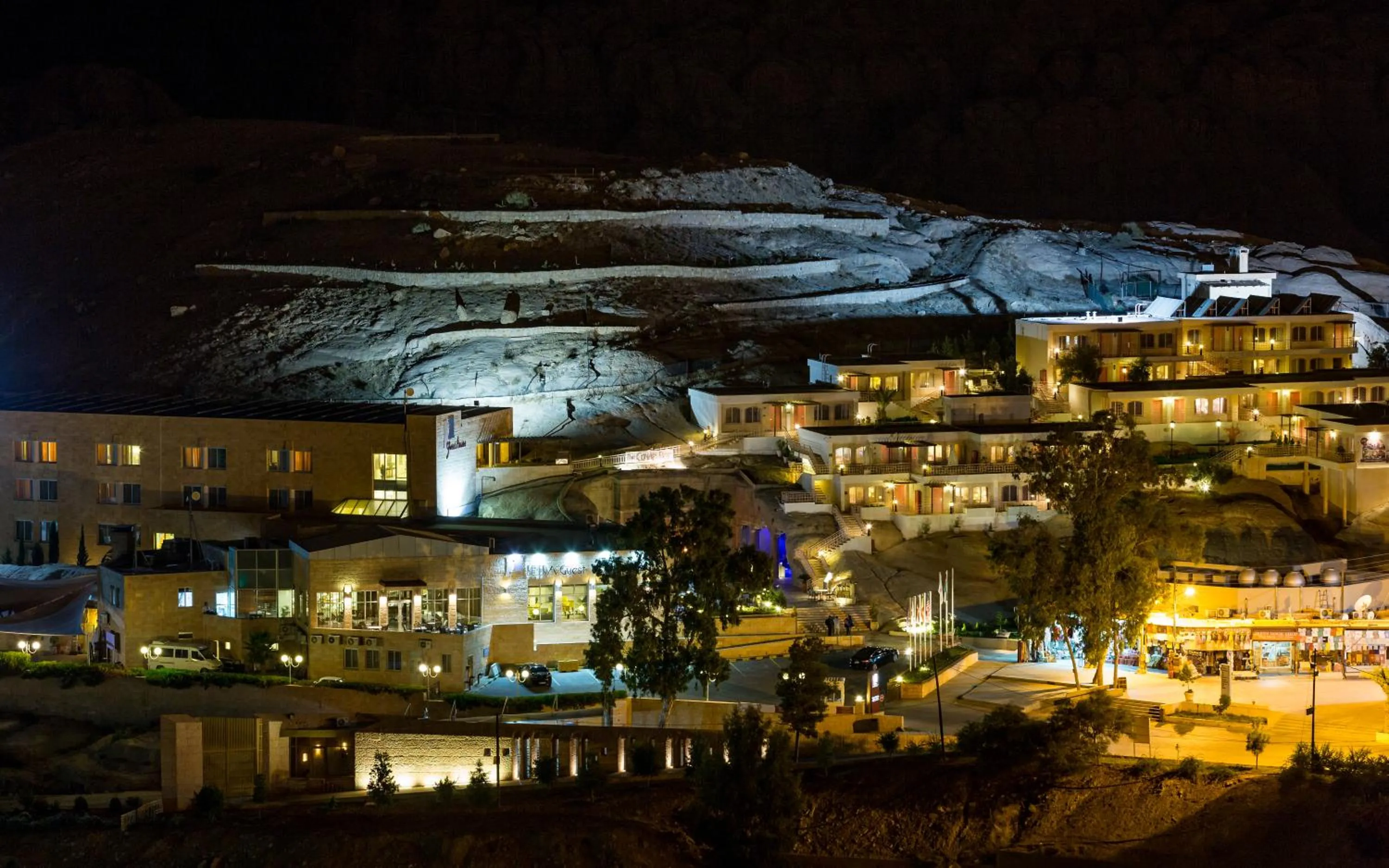 Quiet street view in Petra Guest House Hotel