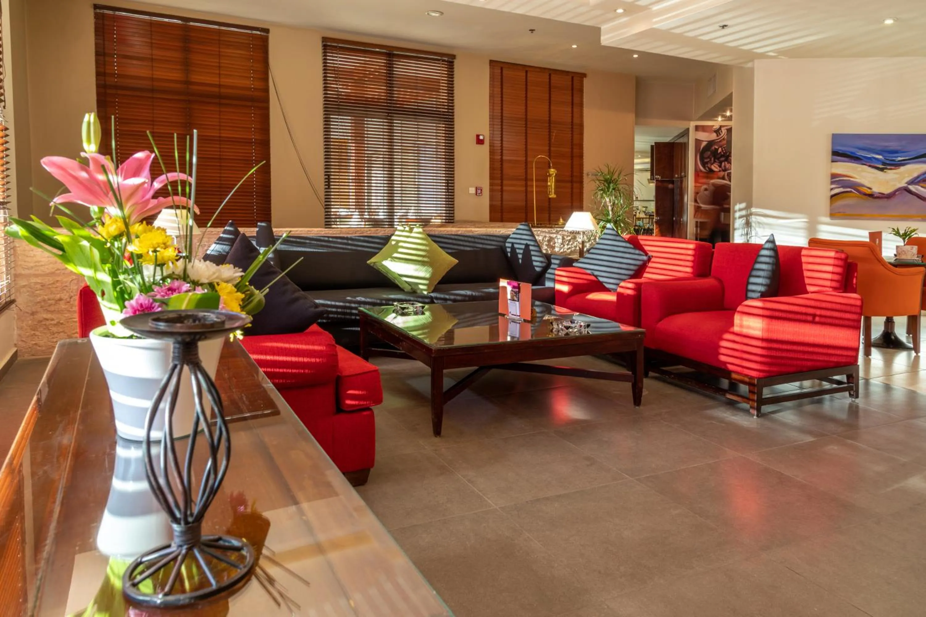 Lobby or reception in Petra Guest House Hotel