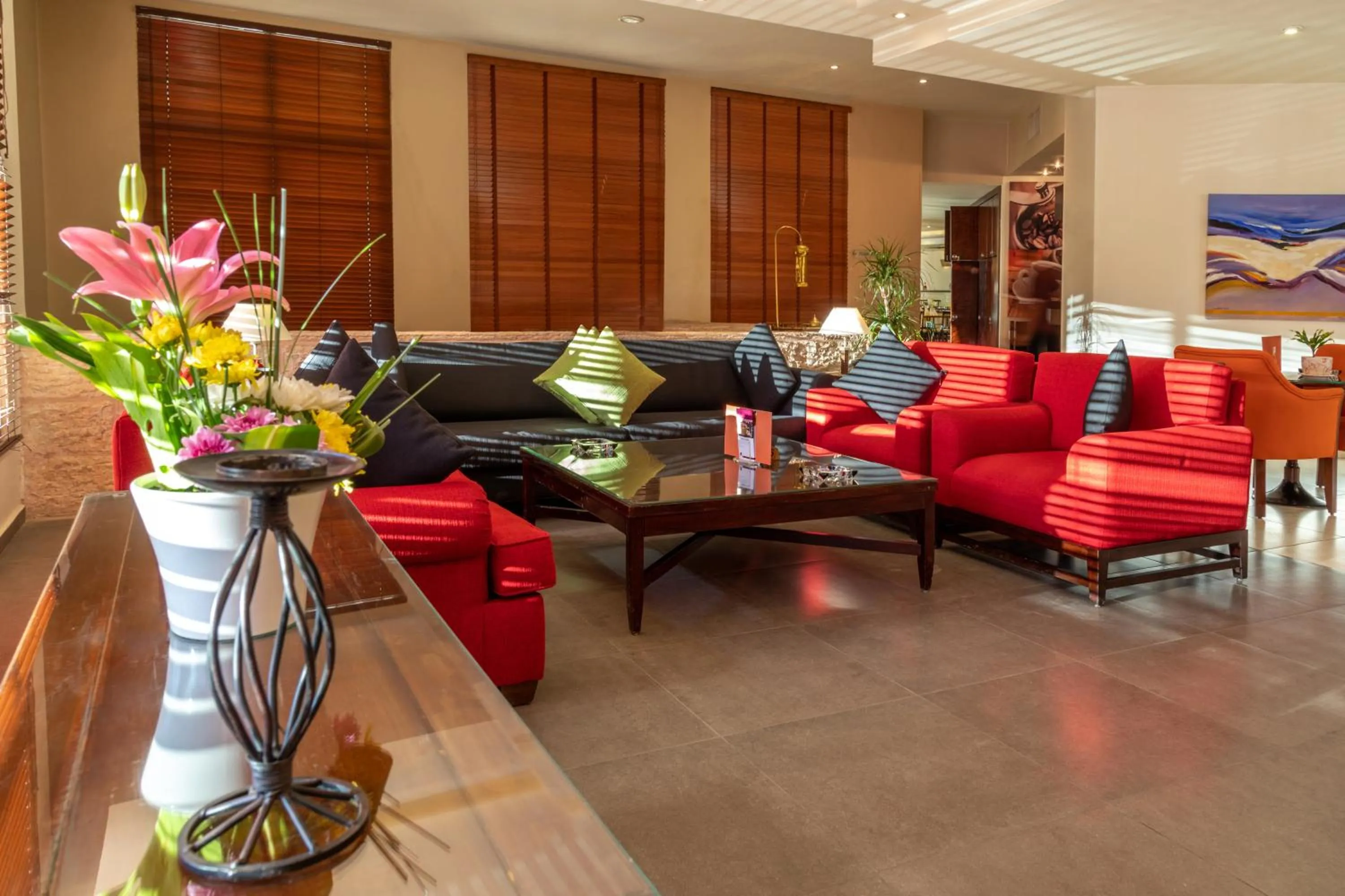 Lobby or reception in Petra Guest House Hotel