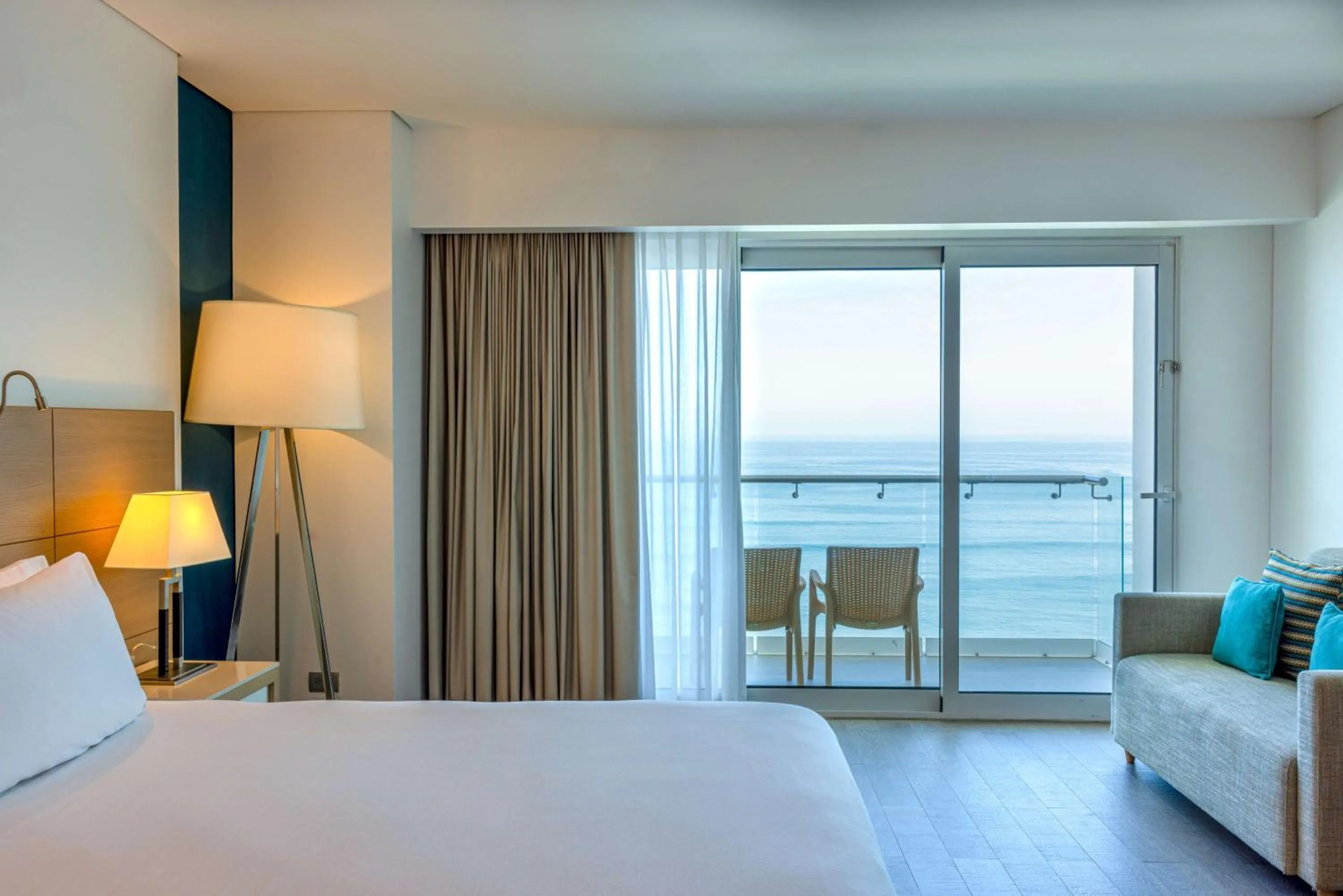 Living room, Bed in DoubleTree by Hilton Mazatlan, SIN