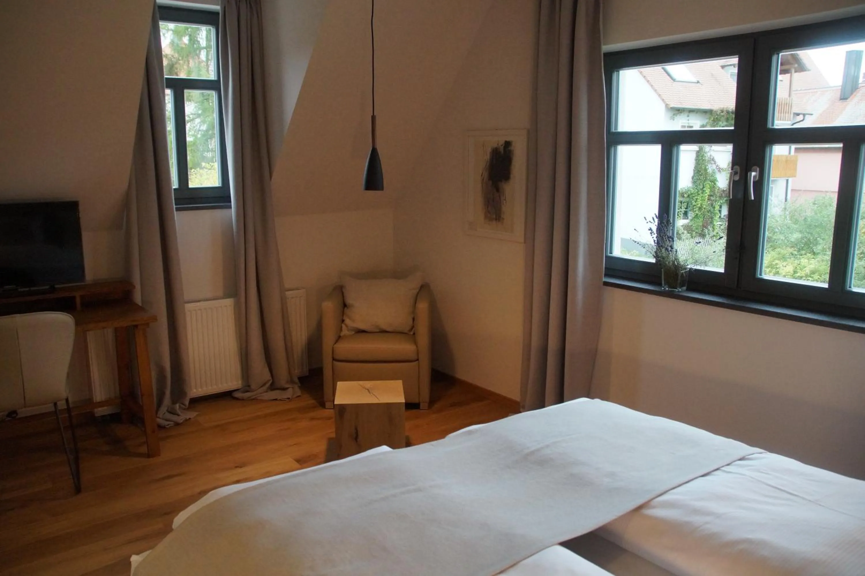 Decorative detail, Bed in Hotel Dorfmühle