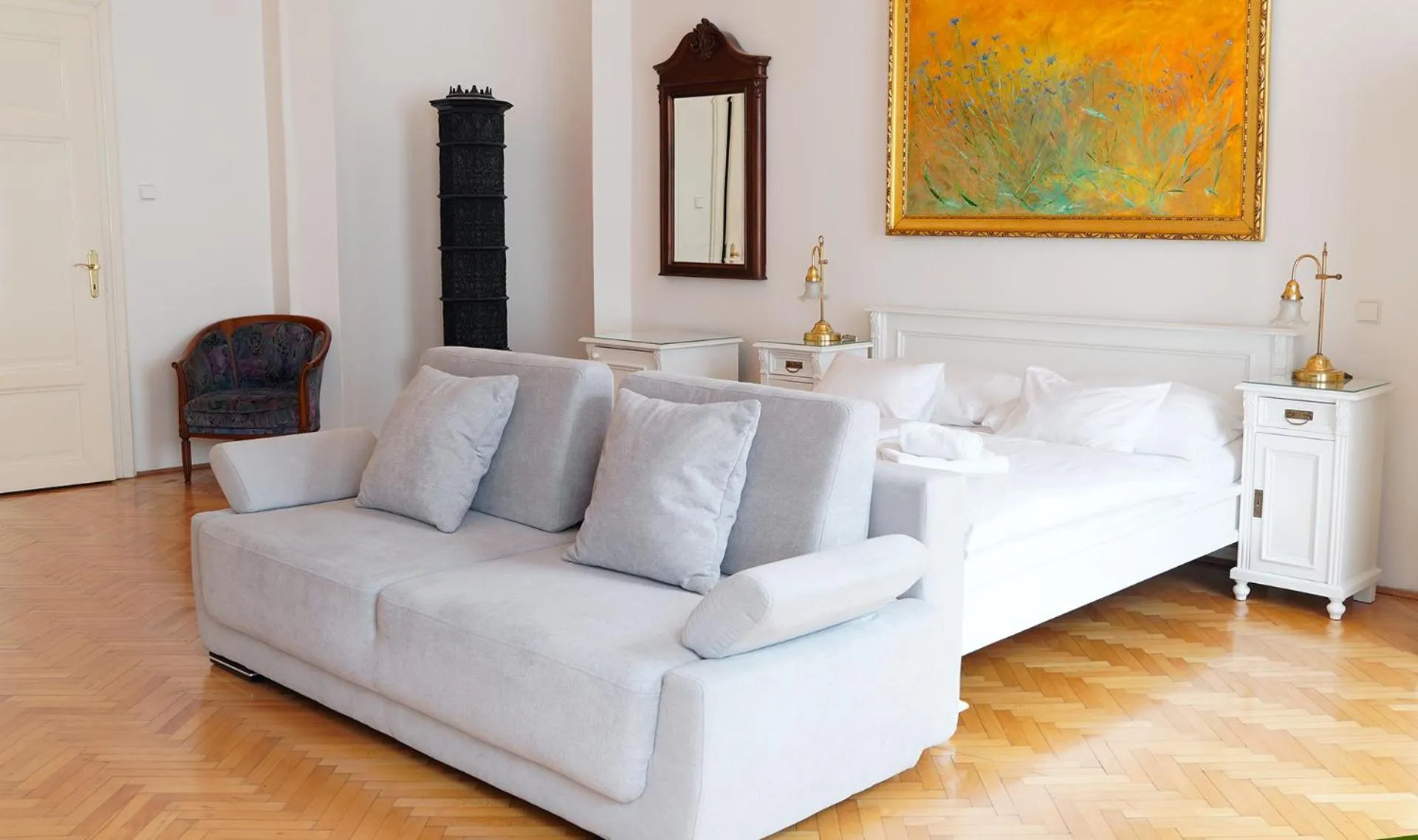 Bed in Hotel U Zlateho jelena