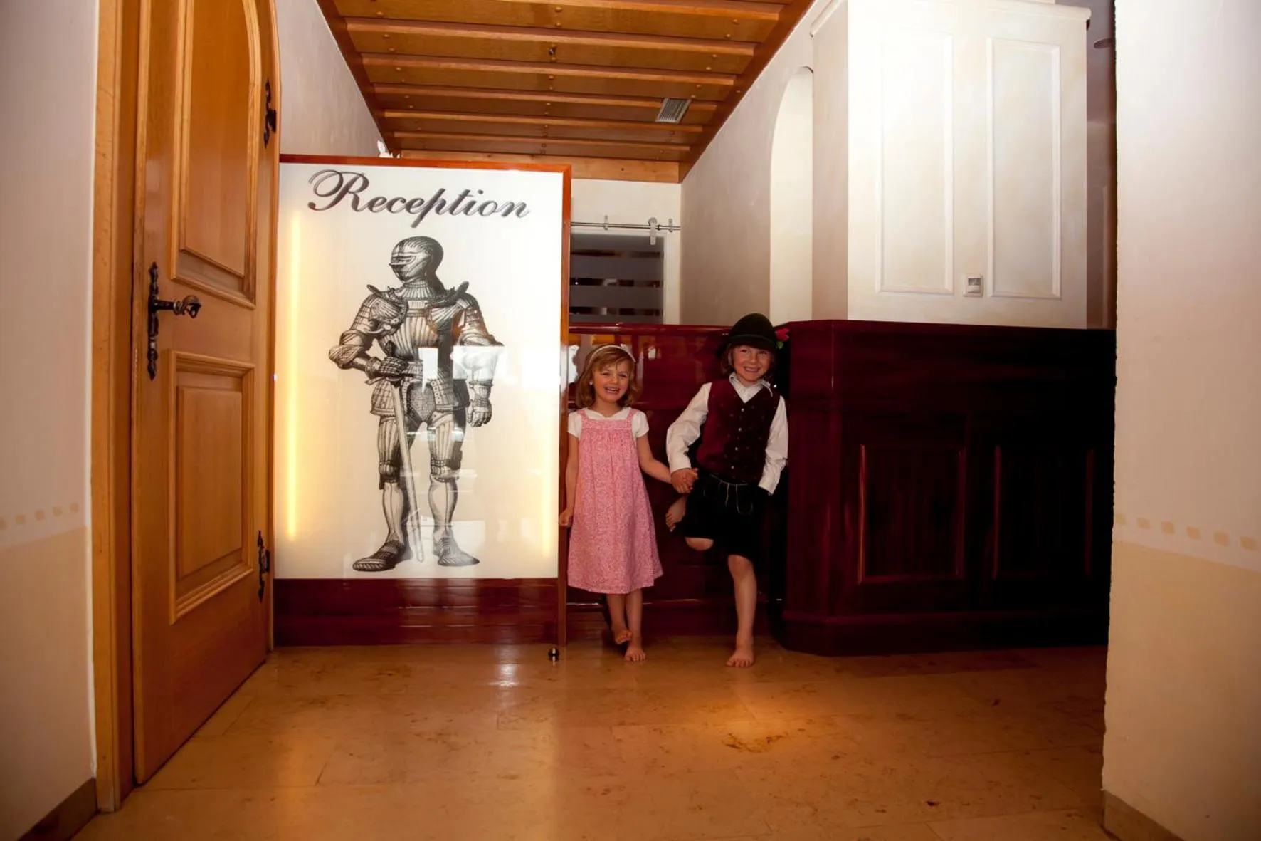 Lobby or reception in Hotel Burgwirt