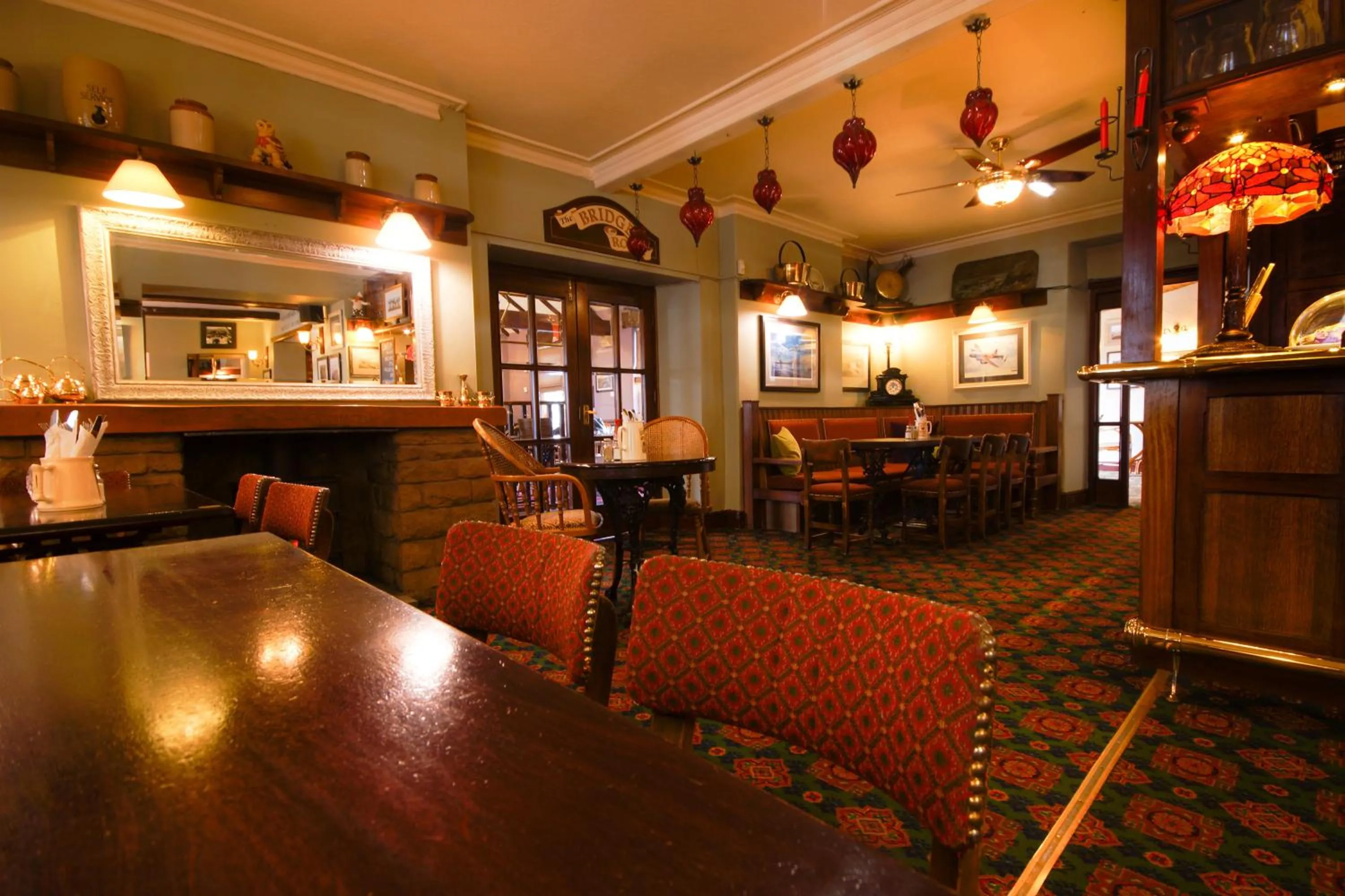 Dining area in Yorkshire Bridge Inn