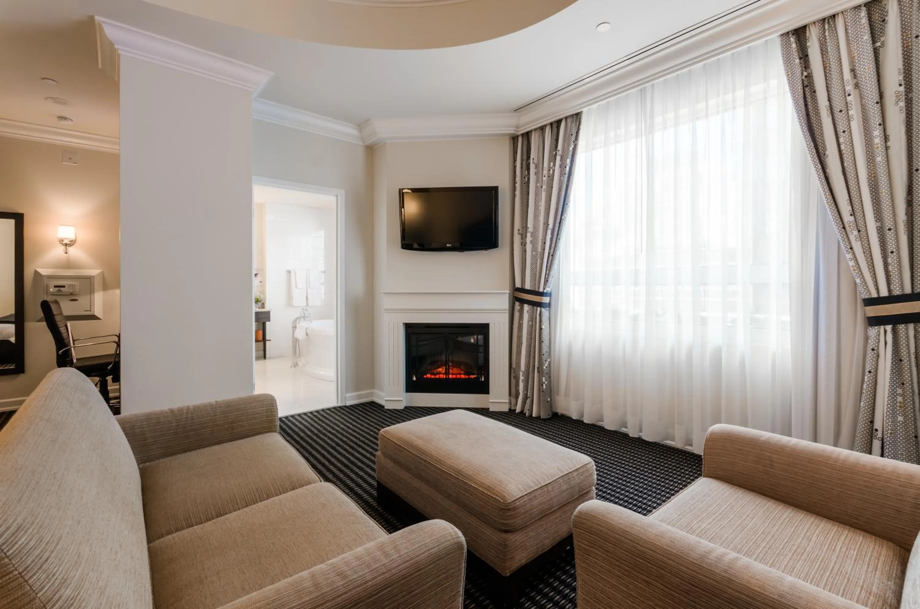 Seating area in Le St-Martin Hotel Centre-ville – Hotel Particulier