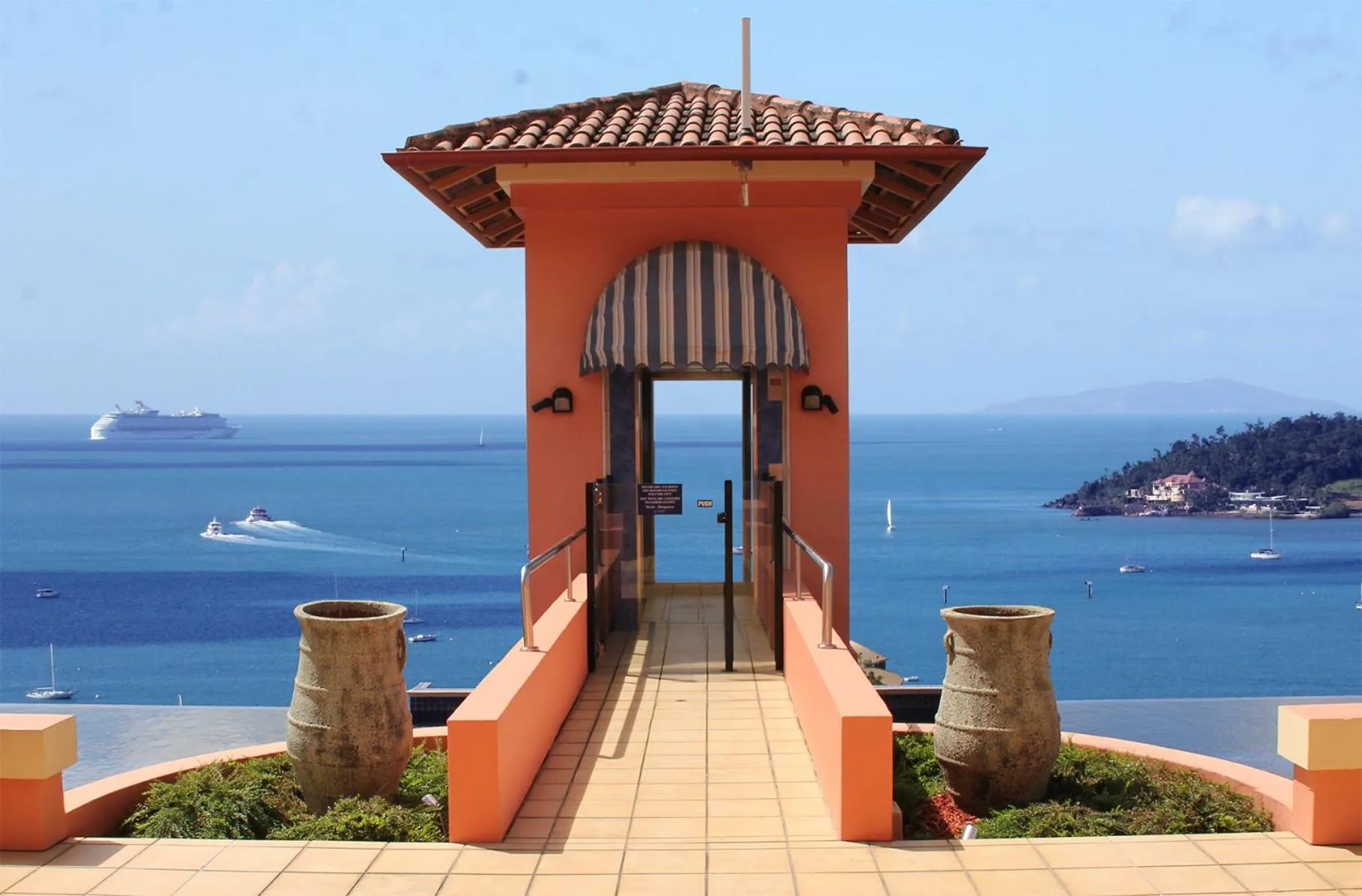 Pool view in Martinique Whitsunday Resort