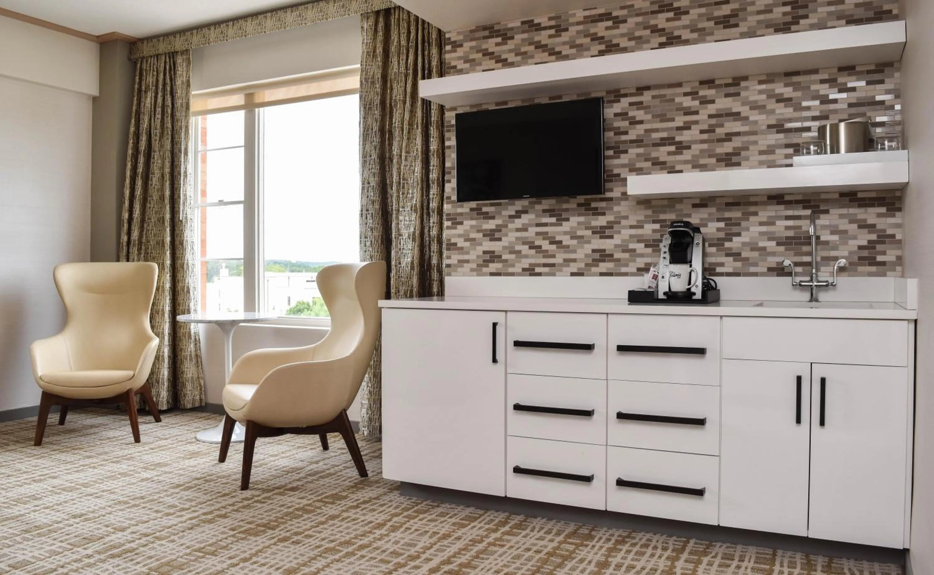 Seating area in The Fredonia Hotel