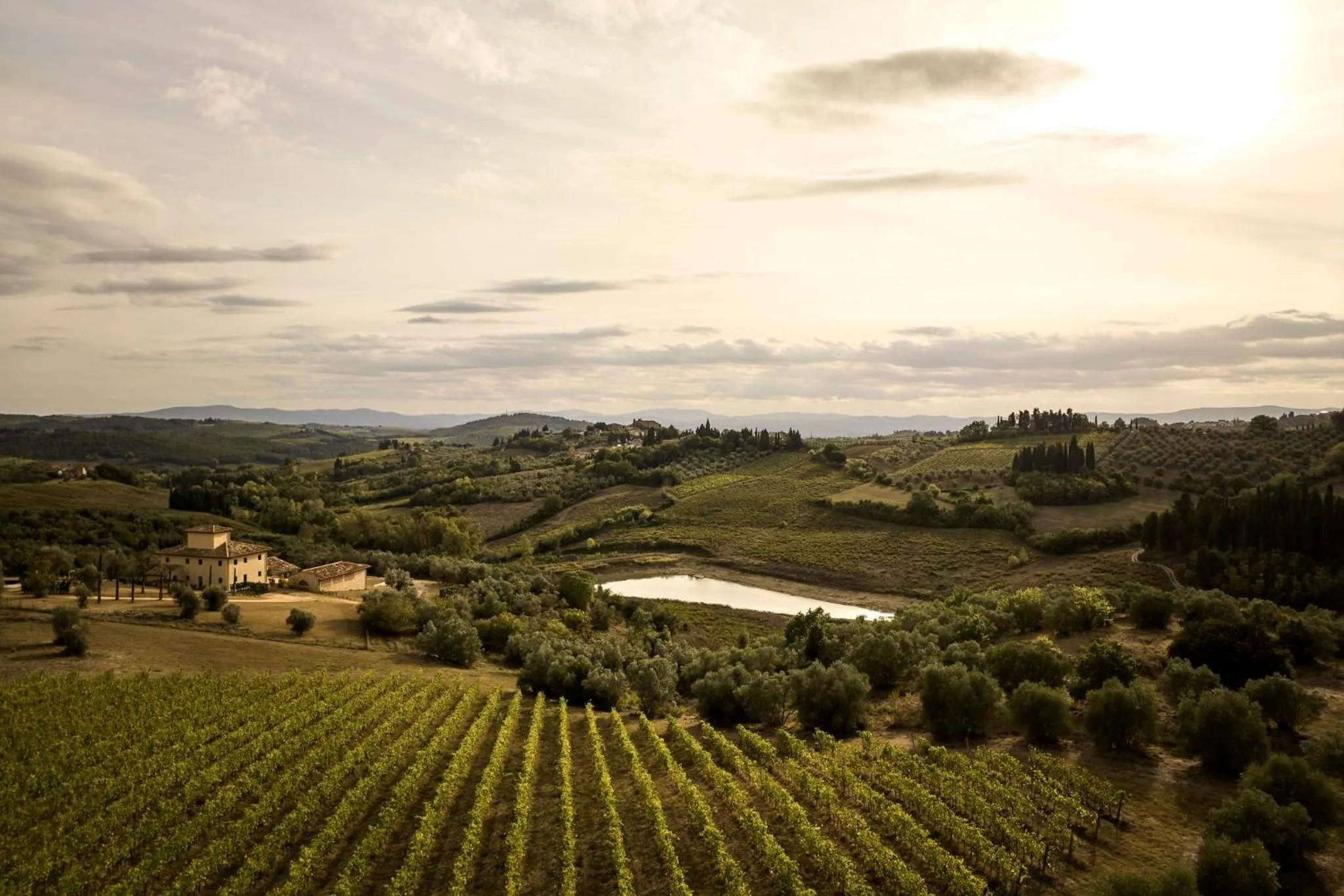 Bird's eye view in COMO Castello Del Nero