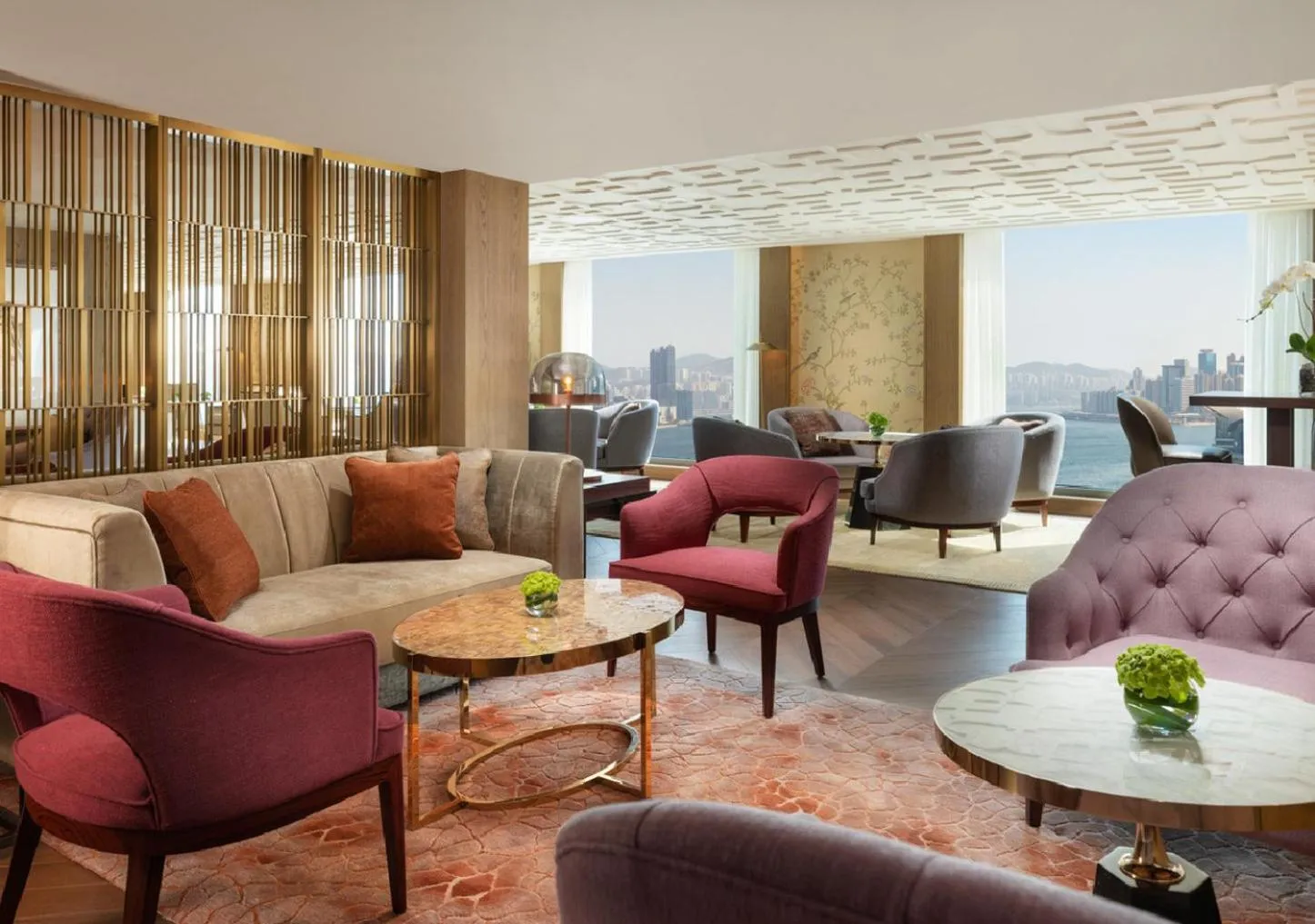 Lobby or reception in Mandarin Oriental, Hong Kong
