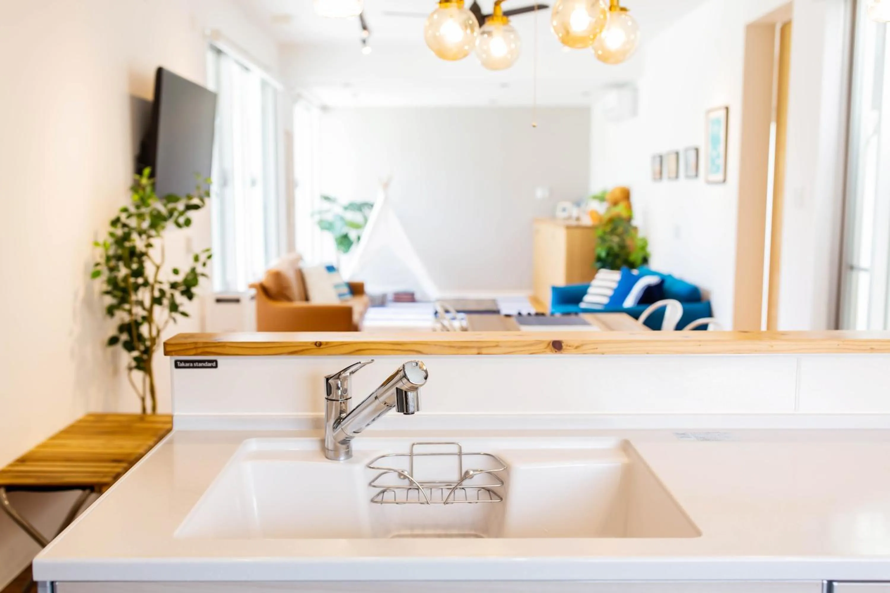 Kitchen or kitchenette in Hotel YANBARUNIA Nago