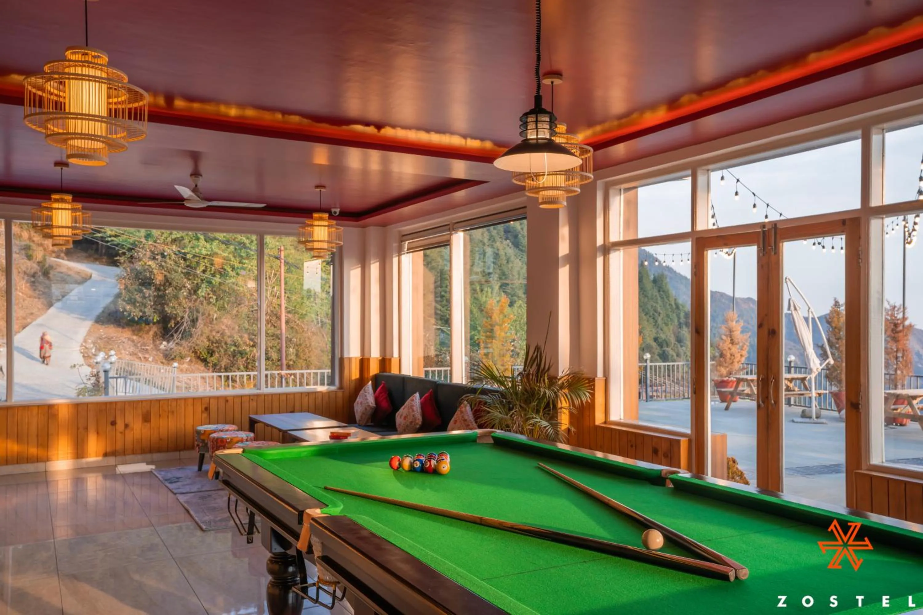Billiard in Zostel Dharamkot