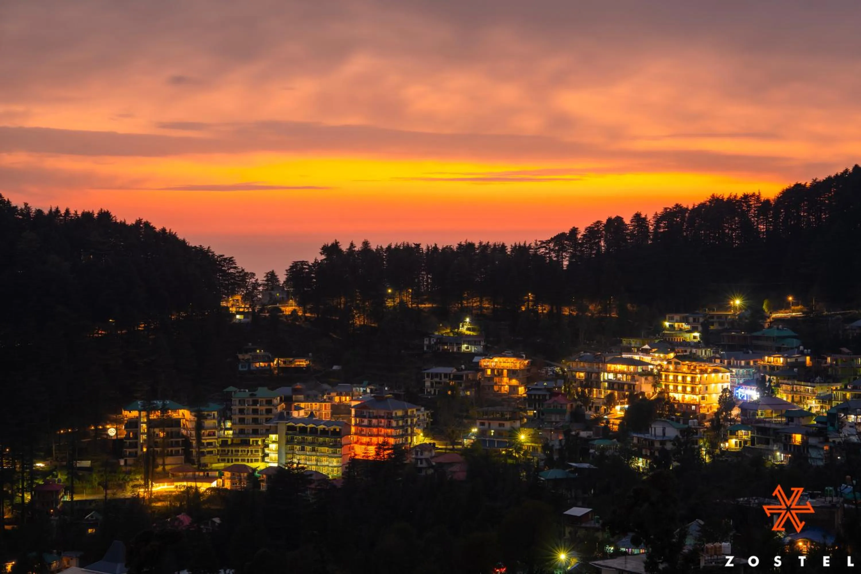 Natural landscape in Zostel Dharamkot